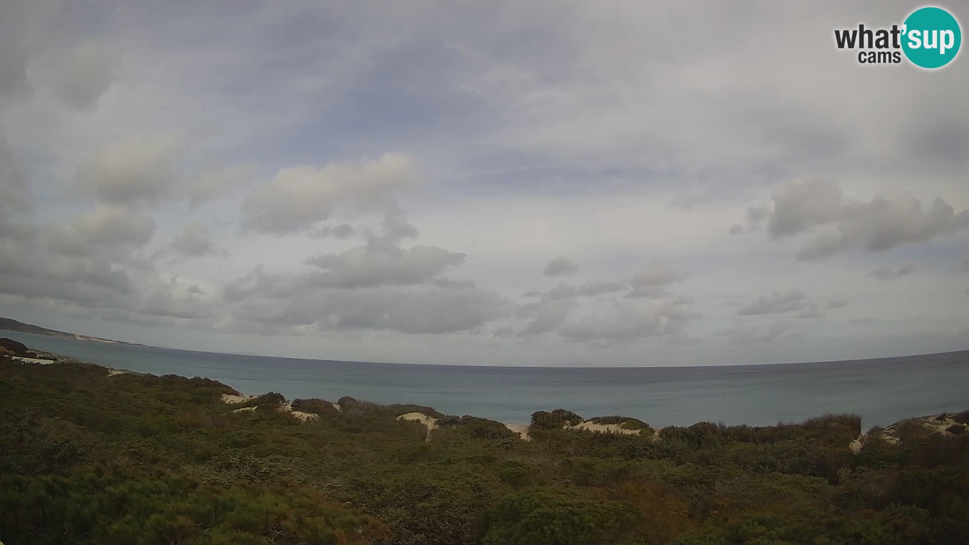 Villaplatamona, Panoramablick auf den Golf von Asinara, Platamona, Sorso, Sardinien – Live-Webcam