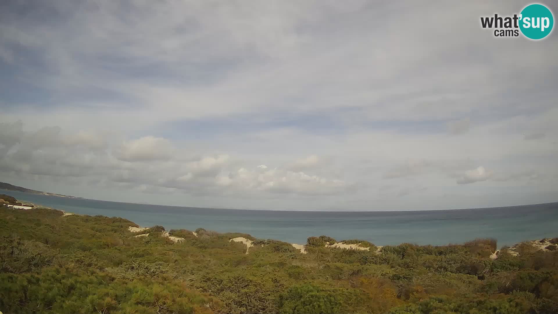 Villaplatamona, panoramski pogled na zaliv Asinara, Platamona, Sorso, Sardinija – spletna kamera v živo