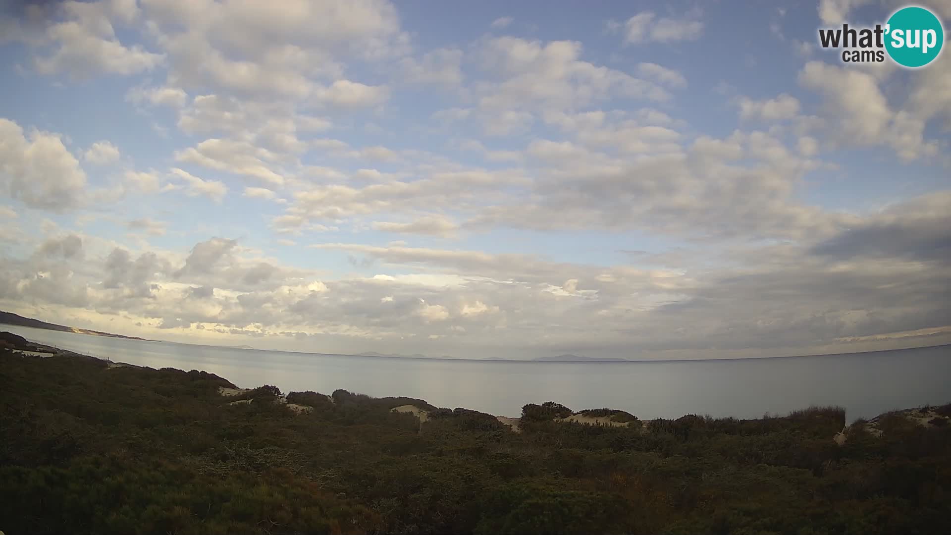 Villaplatamona, panoramski pogled na zaliv Asinara, Platamona, Sorso, Sardinija – spletna kamera v živo