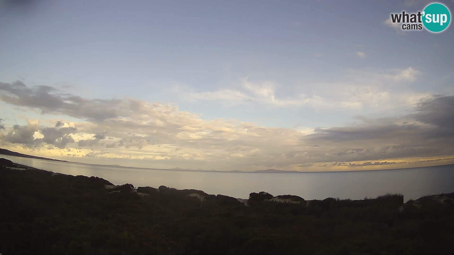 Villaplatamona, panoramski pogled na zaliv Asinara, Platamona, Sorso, Sardinija – spletna kamera v živo