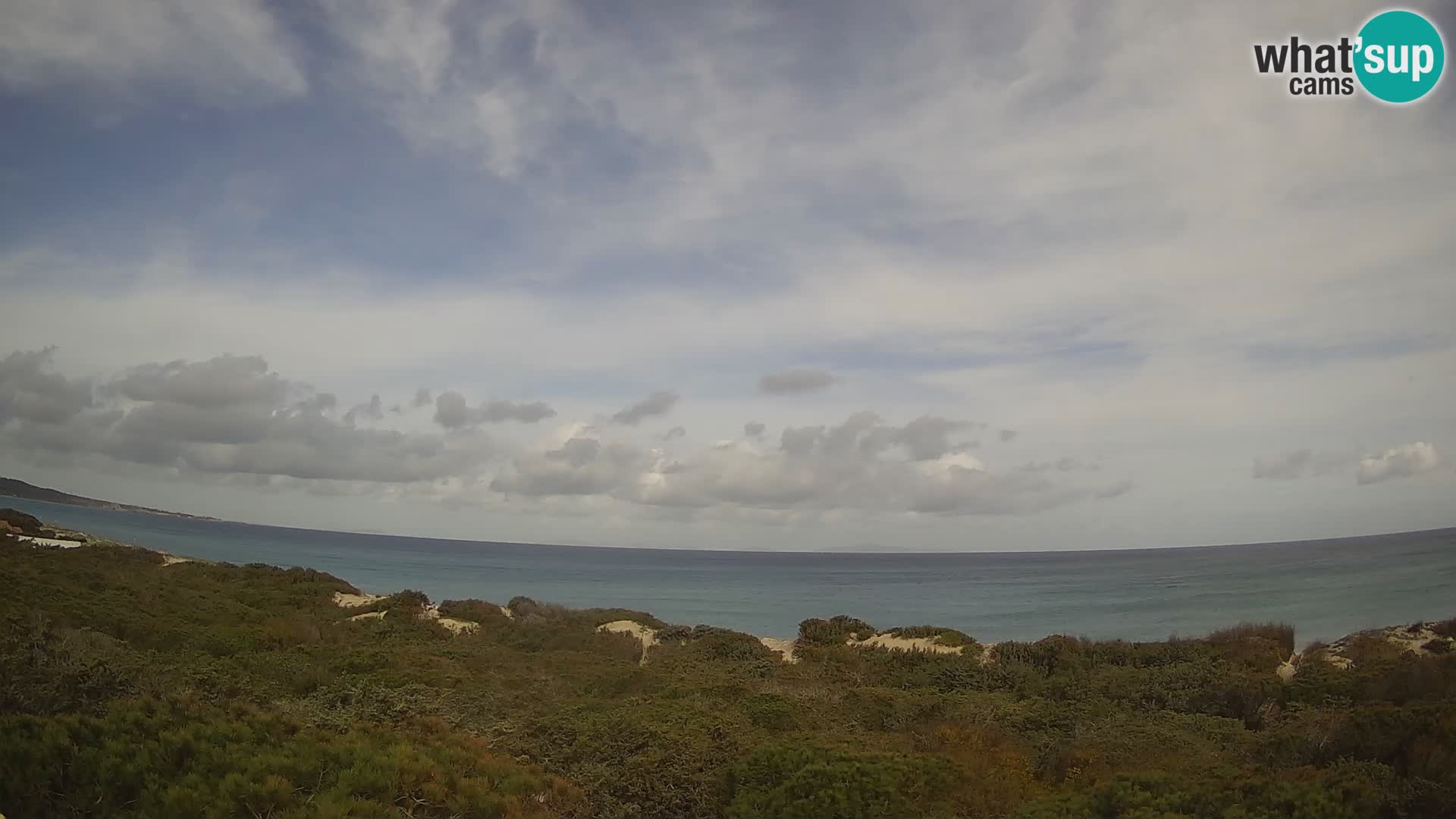 Villaplatamona, vue panoramique sur le golfe de l’Asinara, Platamona, Sorso, Sardaigne – webcam en direct