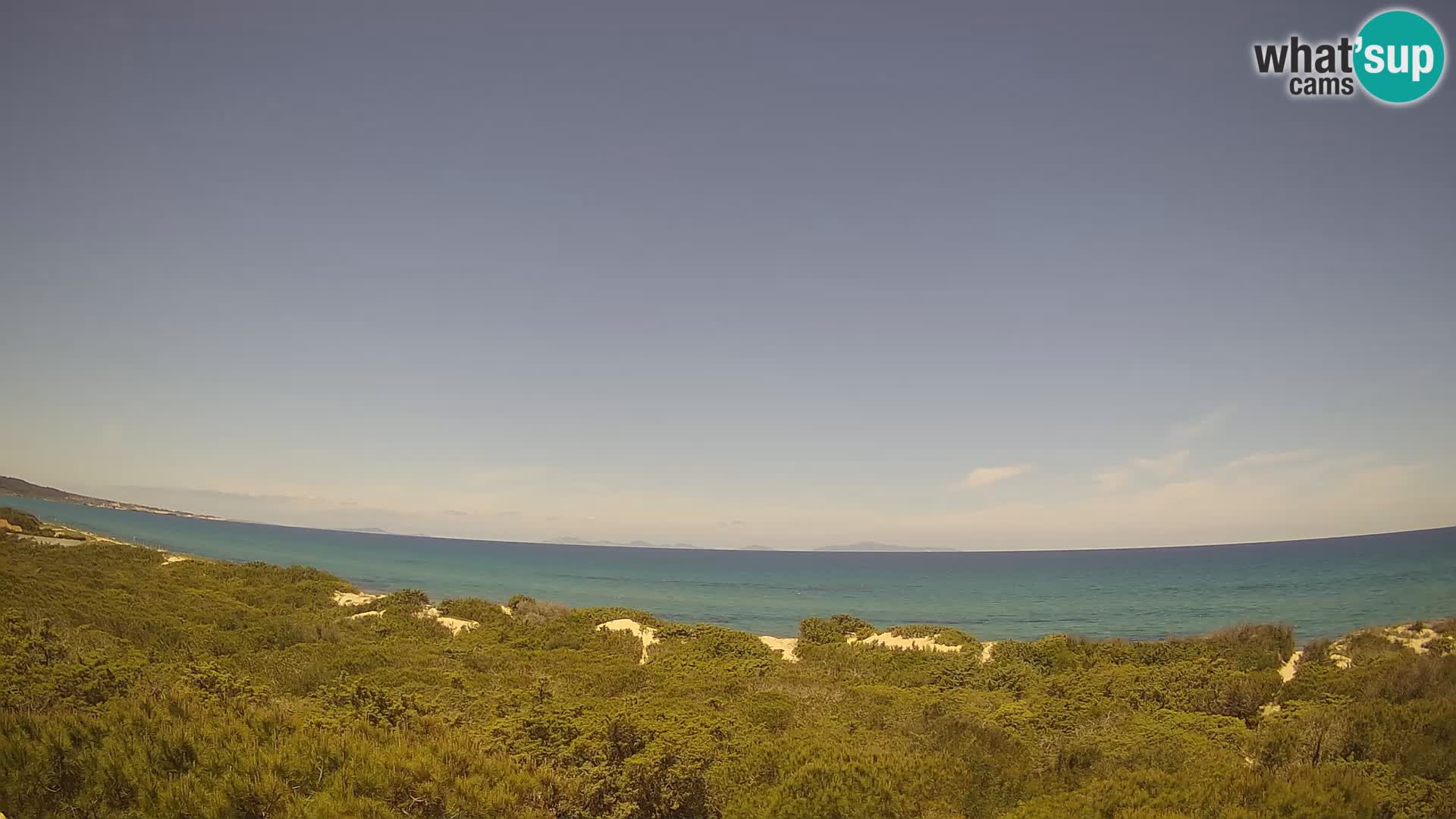 Villaplatamona, panoramski pogled na zaliv Asinara, Platamona, Sorso, Sardinija – spletna kamera v živo