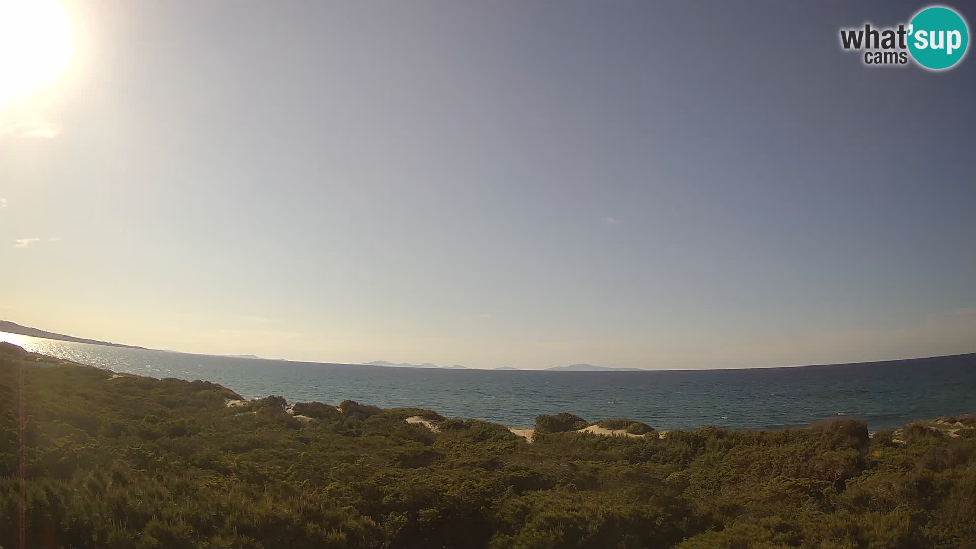 Villaplatamona, vista panoramica sul Golfo dell’Asinara, Platamona, Sorso, Sardegna – live webcam