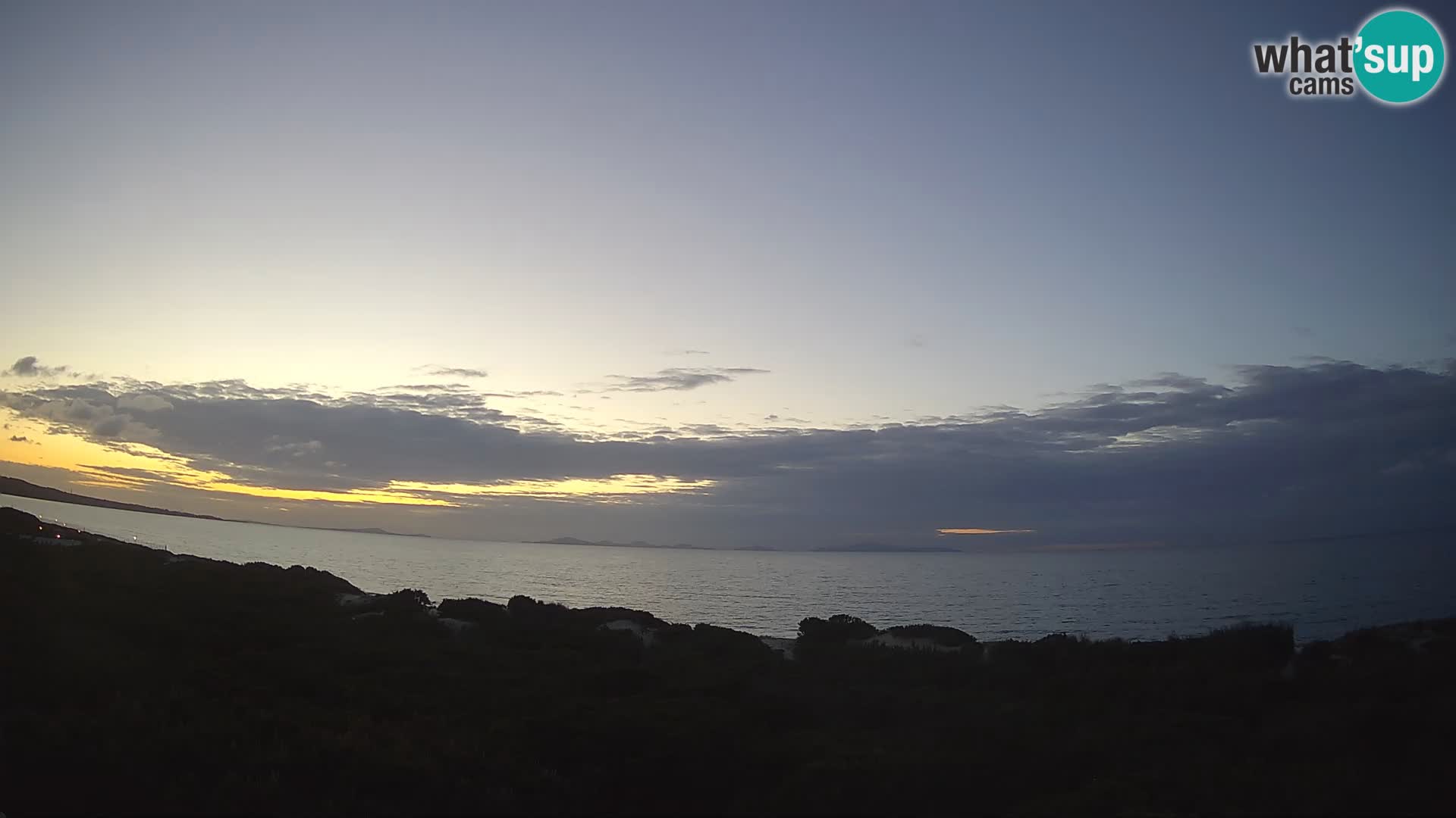 Villaplatamona, panoramski pogled na zaliv Asinara, Platamona, Sorso, Sardinija – spletna kamera v živo