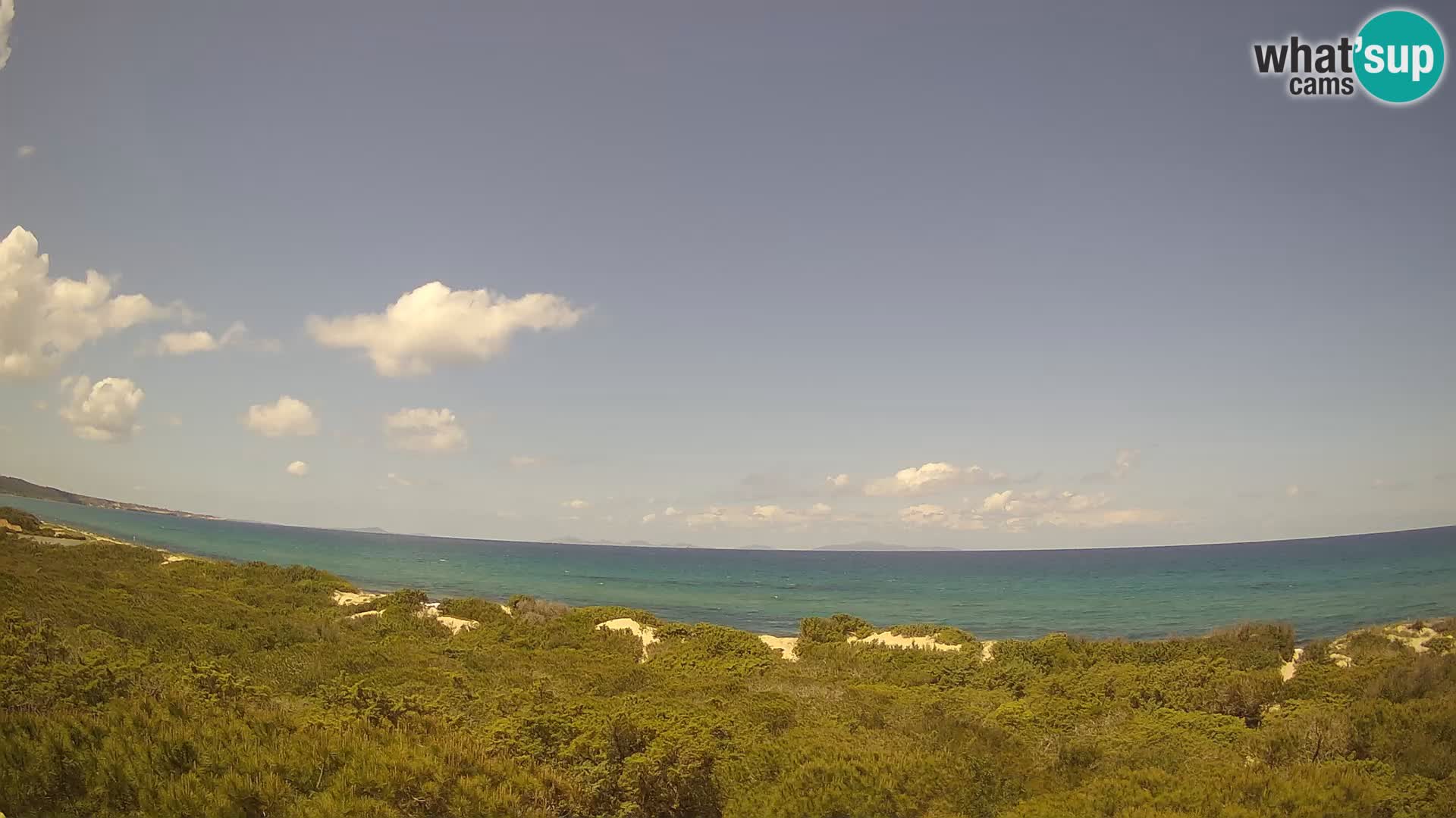 Villaplatamona, Panoramablick auf den Golf von Asinara, Platamona, Sorso, Sardinien – Live-Webcam