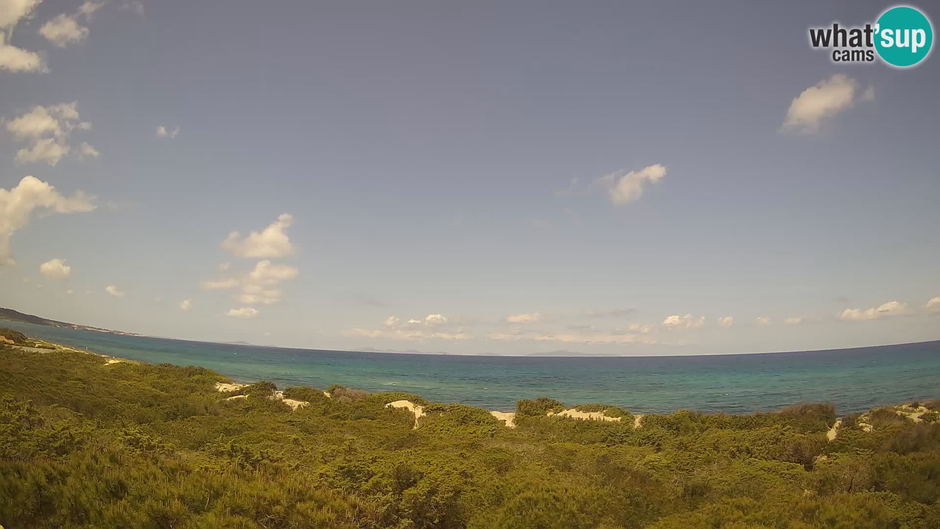 Villaplatamona, Panoramablick auf den Golf von Asinara, Platamona, Sorso, Sardinien – Live-Webcam