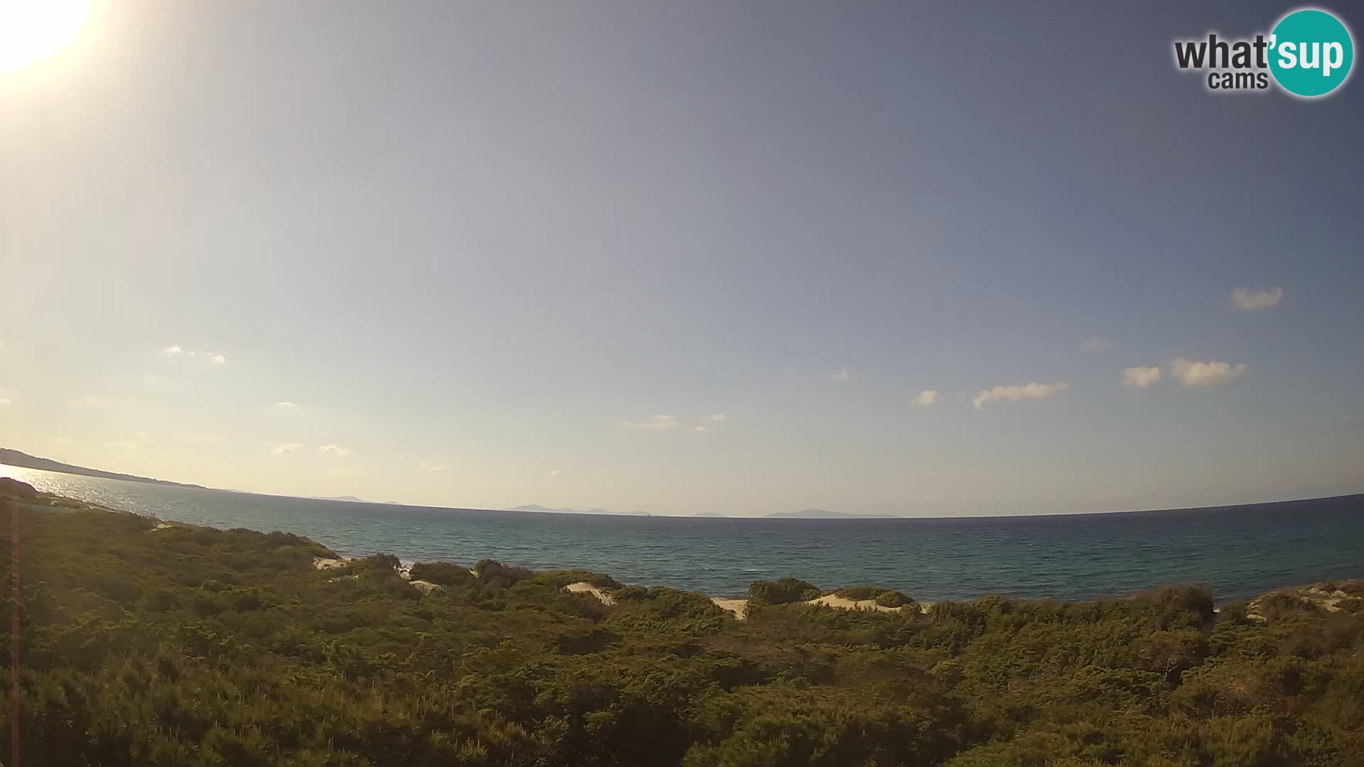 Villaplatamona, Panoramablick auf den Golf von Asinara, Platamona, Sorso, Sardinien – Live-Webcam