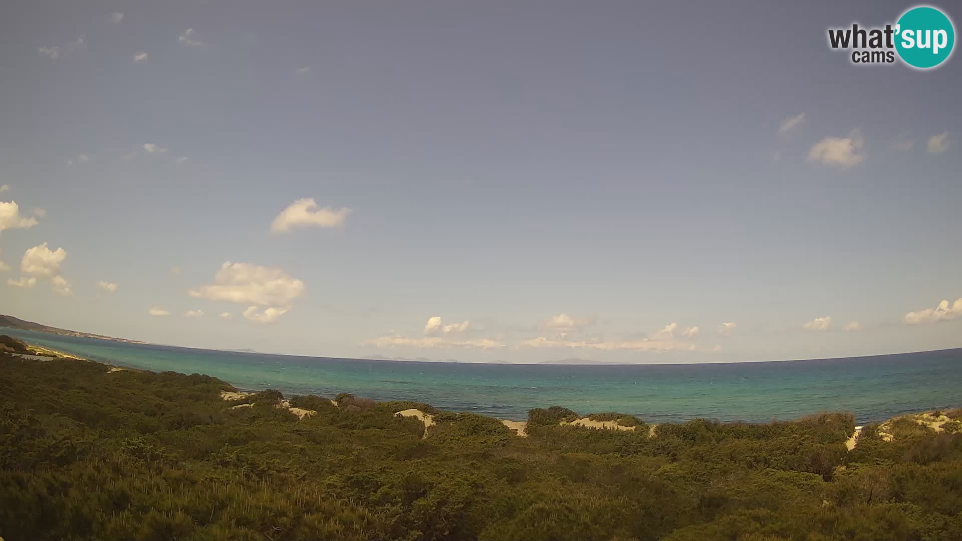 Villaplatamona, vue panoramique sur le golfe de l’Asinara, Platamona, Sorso, Sardaigne – webcam en direct