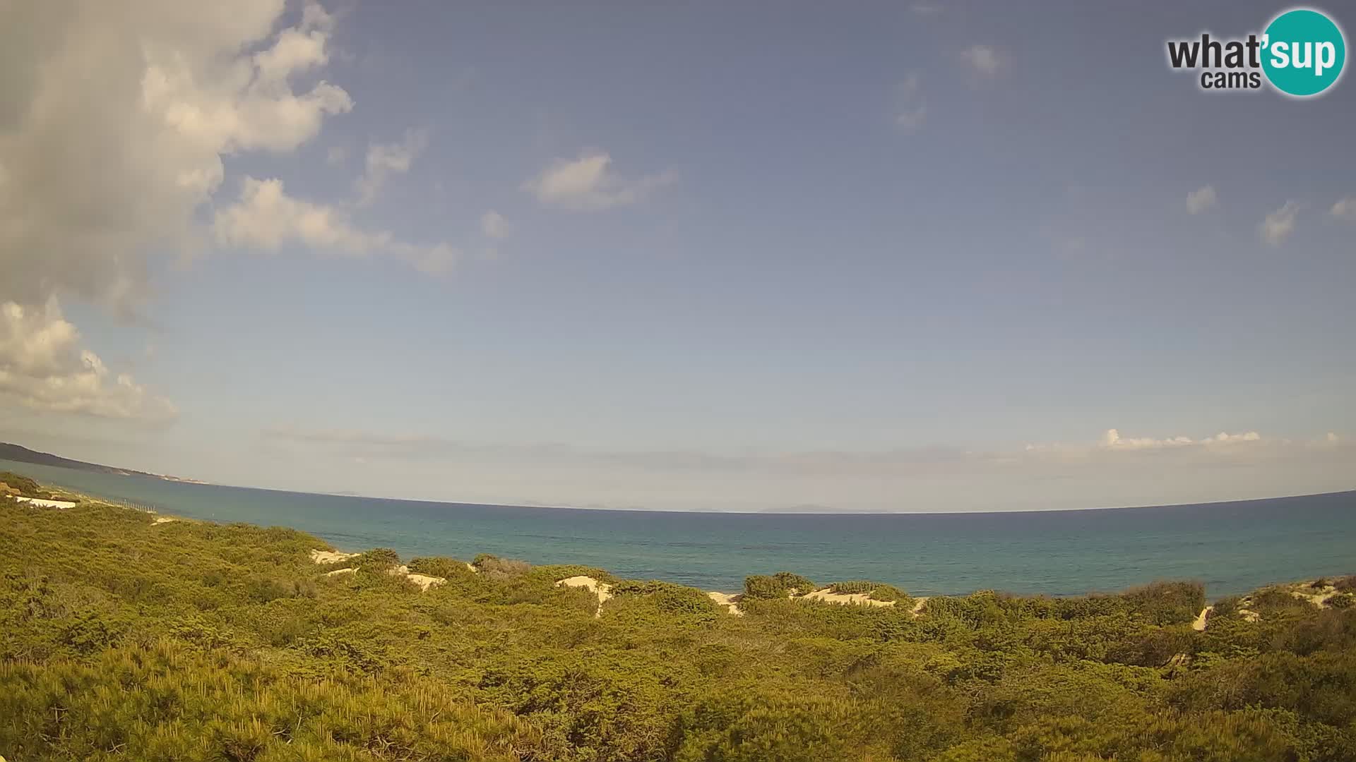 Villaplatamona, vue panoramique sur le golfe de l’Asinara, Platamona, Sorso, Sardaigne – webcam en direct