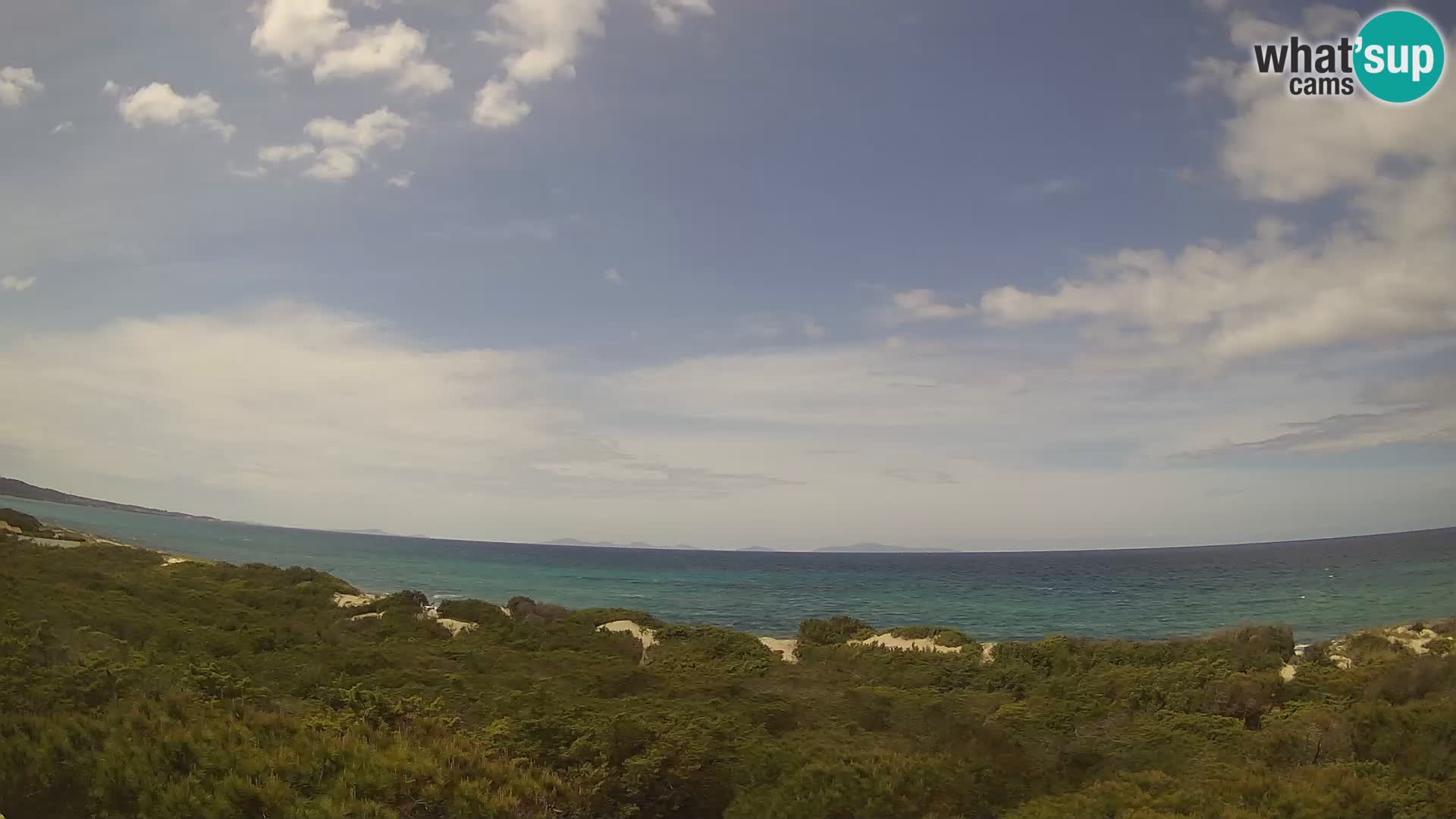 Villaplatamona, panoramski pogled na zaliv Asinara, Platamona, Sorso, Sardinija – spletna kamera v živo