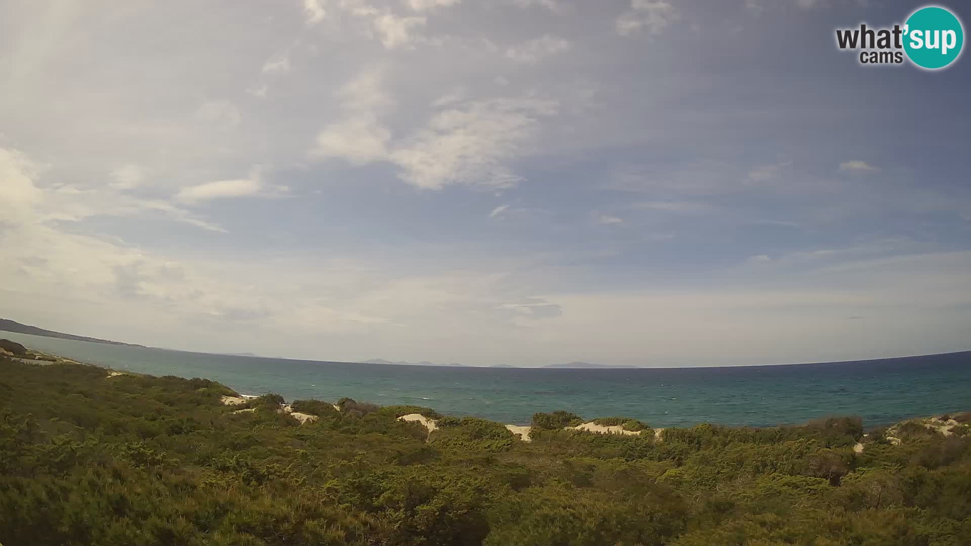 Villaplatamona, vista panoramica sul Golfo dell’Asinara, Platamona, Sorso, Sardegna – live webcam