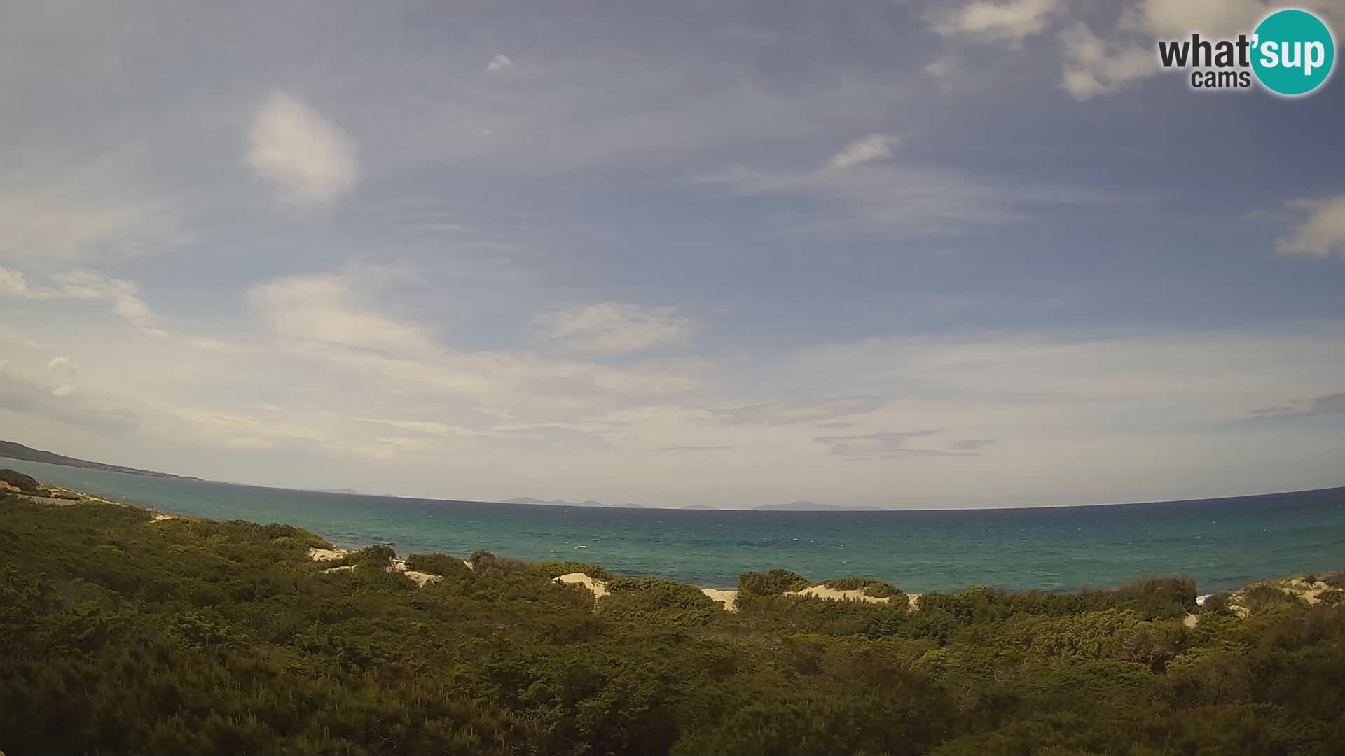 Villaplatamona, panoramski pogled na zaliv Asinara, Platamona, Sorso, Sardinija – spletna kamera v živo