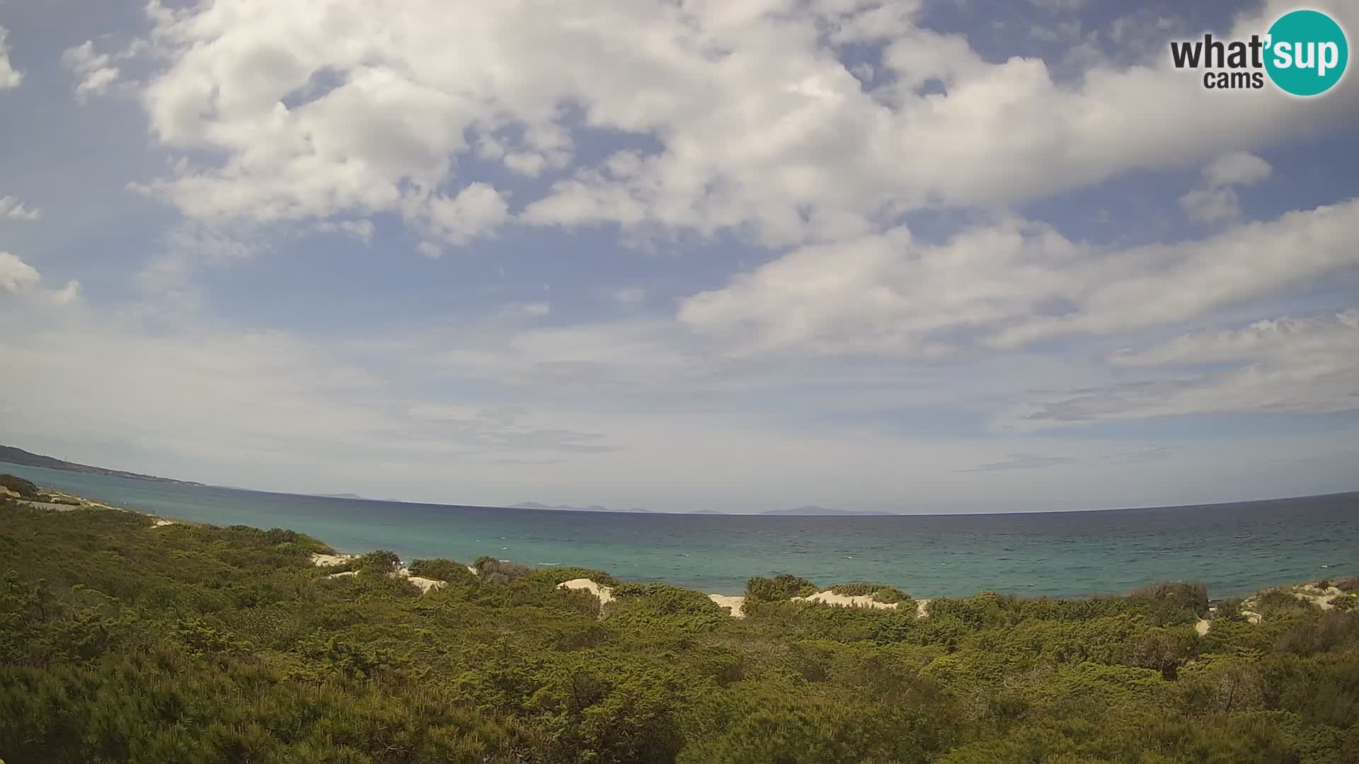 Villaplatamona, Panoramablick auf den Golf von Asinara, Platamona, Sorso, Sardinien – Live-Webcam