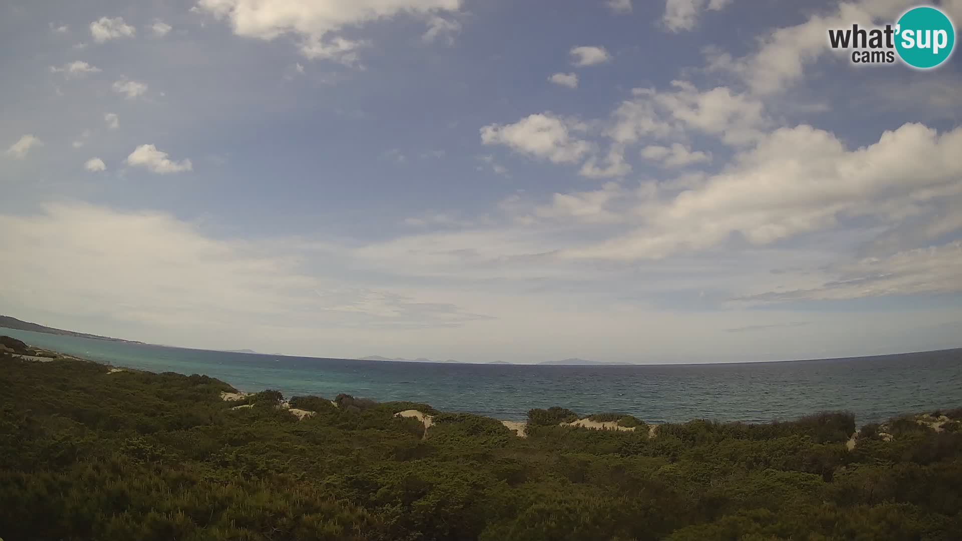 Villaplatamona, panoramski pogled na zaliv Asinara, Platamona, Sorso, Sardinija – spletna kamera v živo
