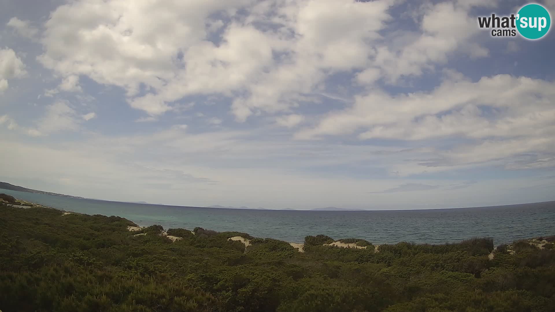 Villaplatamona, vista panoramica sul Golfo dell’Asinara, Platamona, Sorso, Sardegna – live webcam