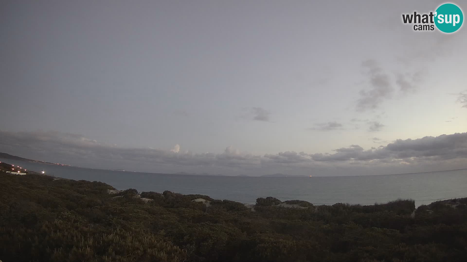 Villaplatamona, panoramski pogled na zaliv Asinara, Platamona, Sorso, Sardinija – spletna kamera v živo