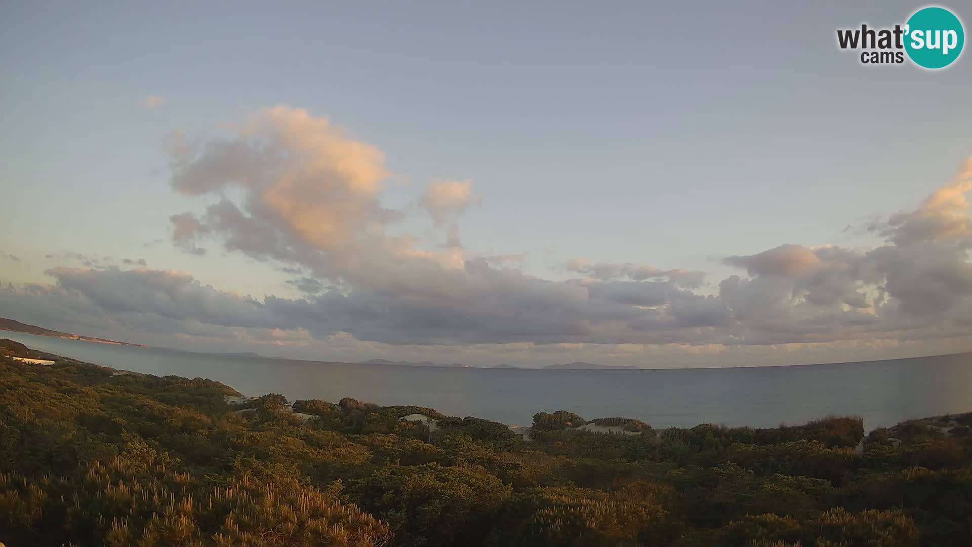 Villaplatamona, vue panoramique sur le golfe de l’Asinara, Platamona, Sorso, Sardaigne – webcam en direct