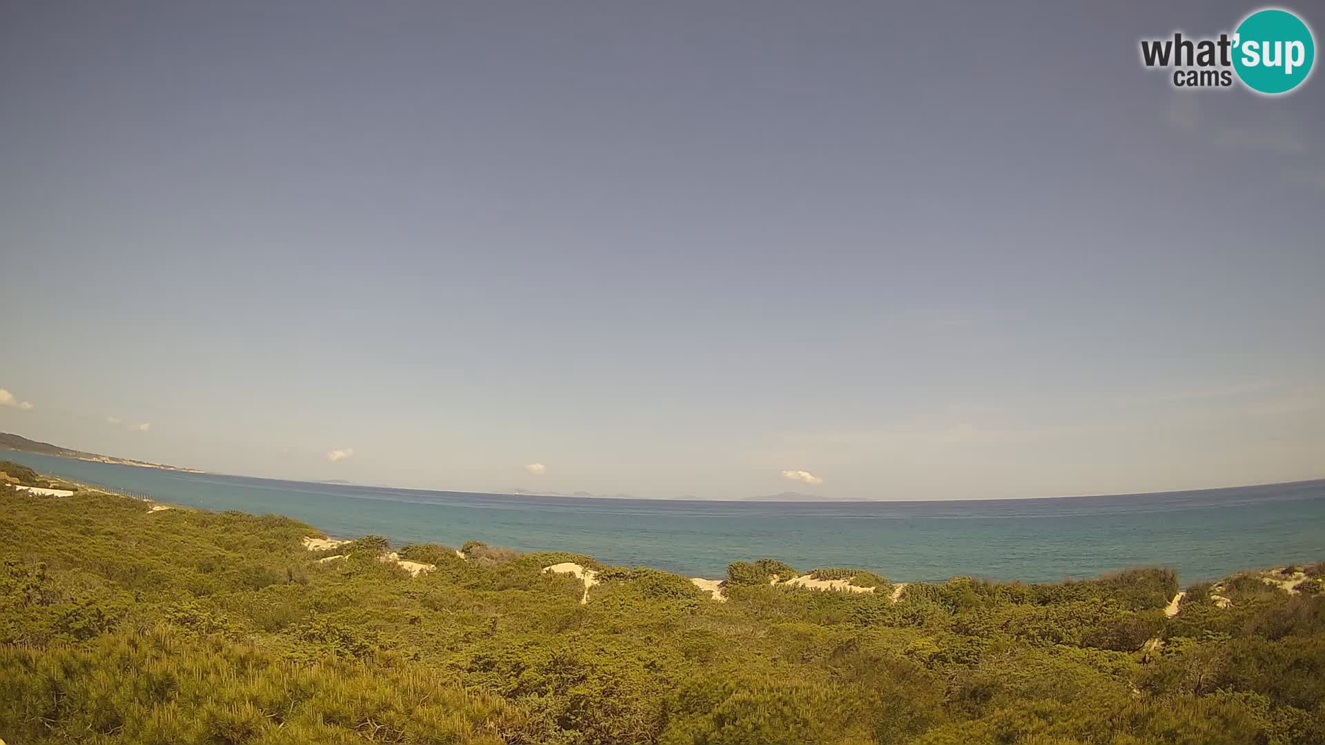 Villaplatamona, panoramski pogled na zaliv Asinara, Platamona, Sorso, Sardinija – spletna kamera v živo