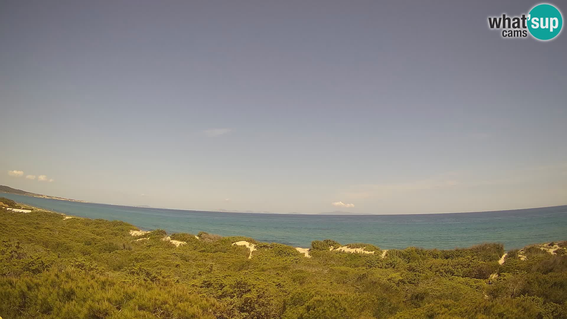 Villaplatamona, panoramski pogled na zaliv Asinara, Platamona, Sorso, Sardinija – spletna kamera v živo