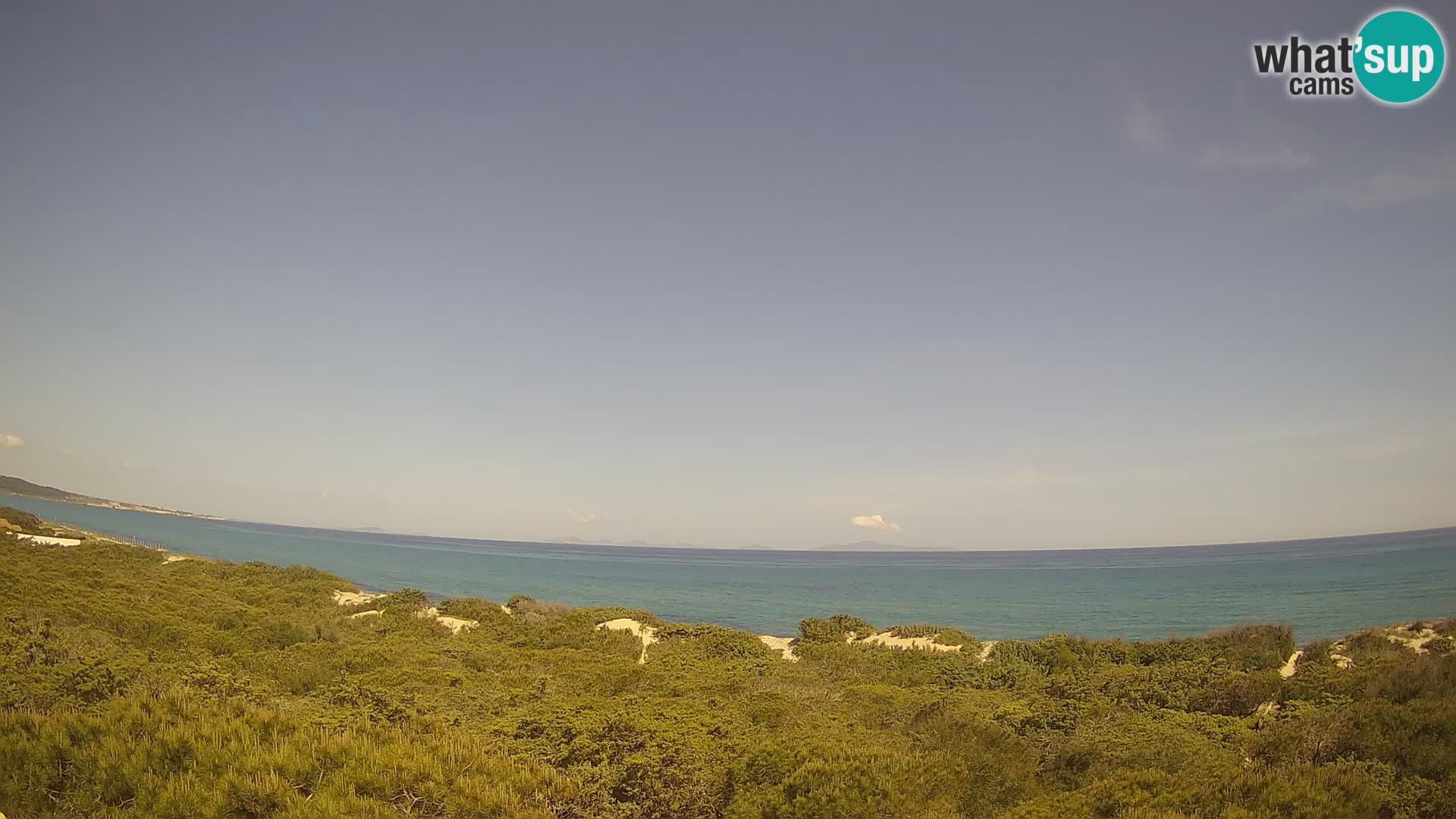 Villaplatamona, vue panoramique sur le golfe de l’Asinara, Platamona, Sorso, Sardaigne – webcam en direct
