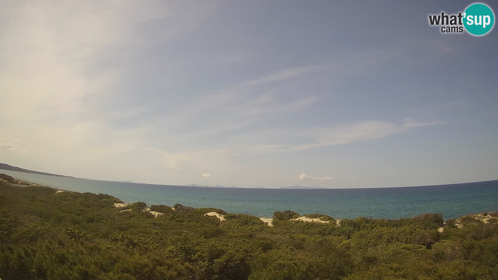 Villaplatamona, vista panoramica sul Golfo dell’Asinara, Platamona, Sorso, Sardegna – live webcam