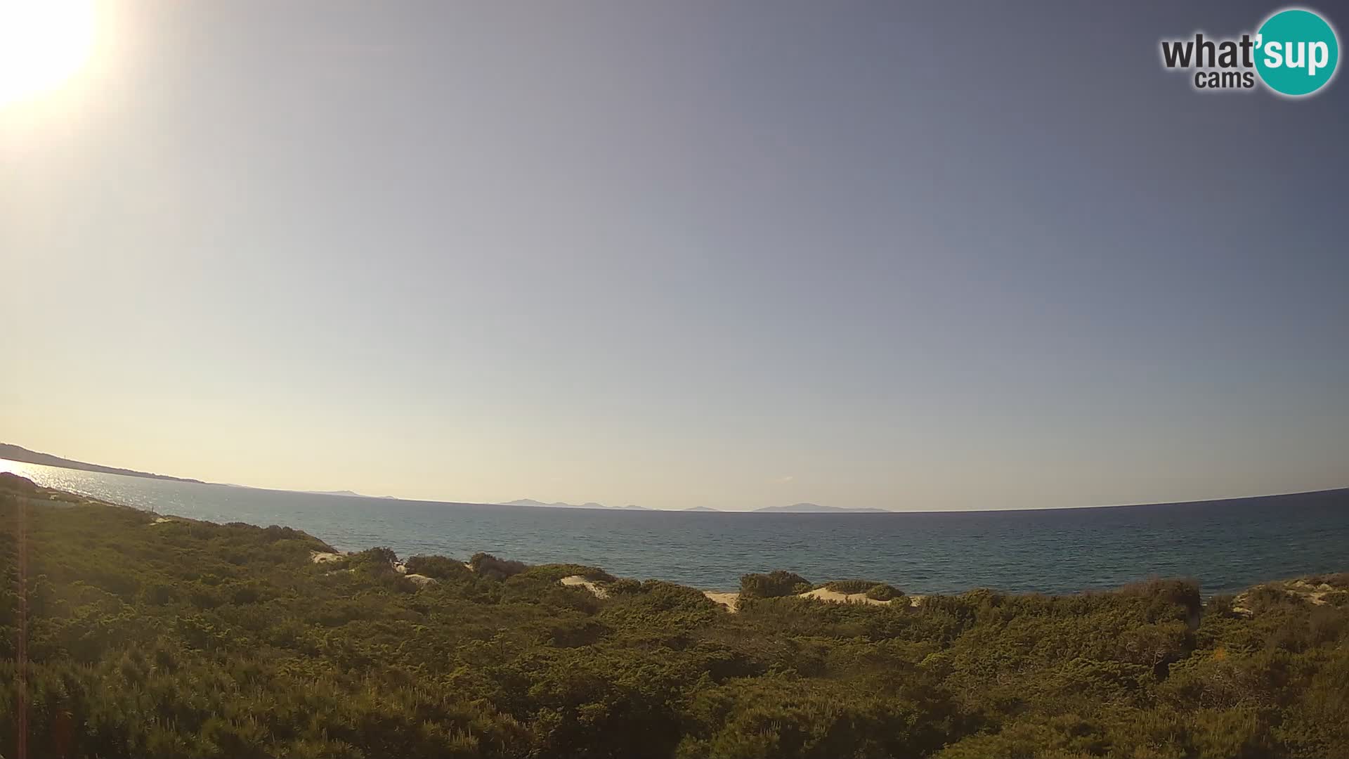 Villaplatamona, vue panoramique sur le golfe de l’Asinara, Platamona, Sorso, Sardaigne – webcam en direct