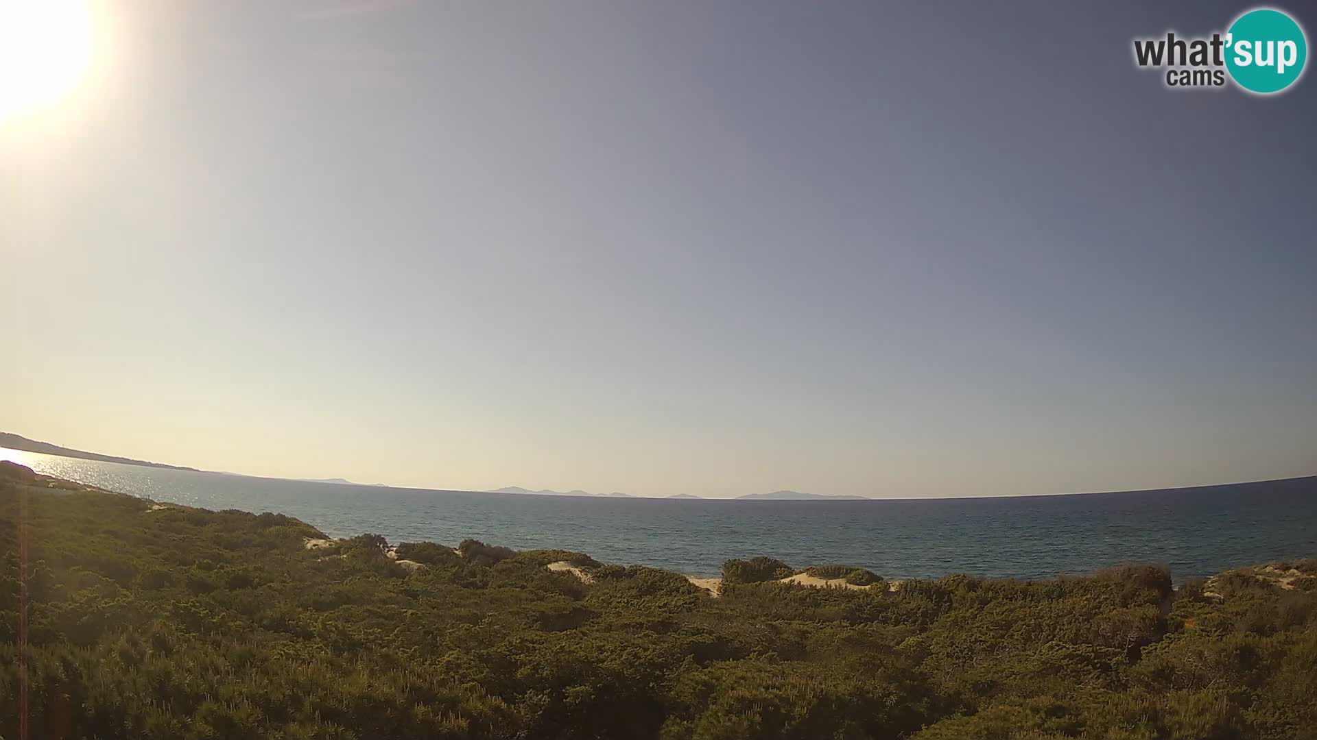 Villaplatamona, panoramic view of the Gulf of Asinara, Platamona, Sorso, Sardinia – live webcam