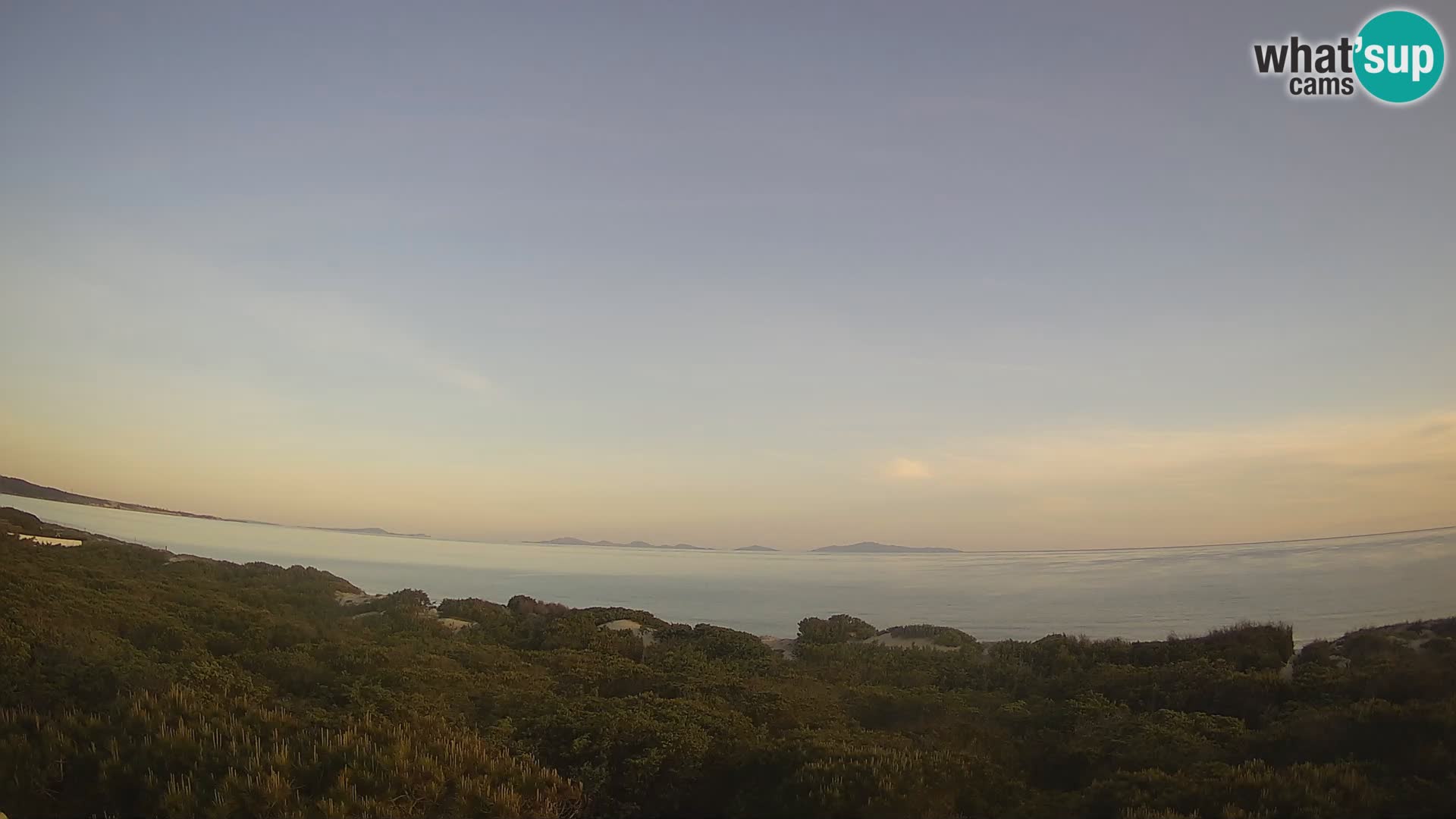 Villaplatamona, vista panoramica sul Golfo dell’Asinara, Platamona, Sorso, Sardegna – live webcam