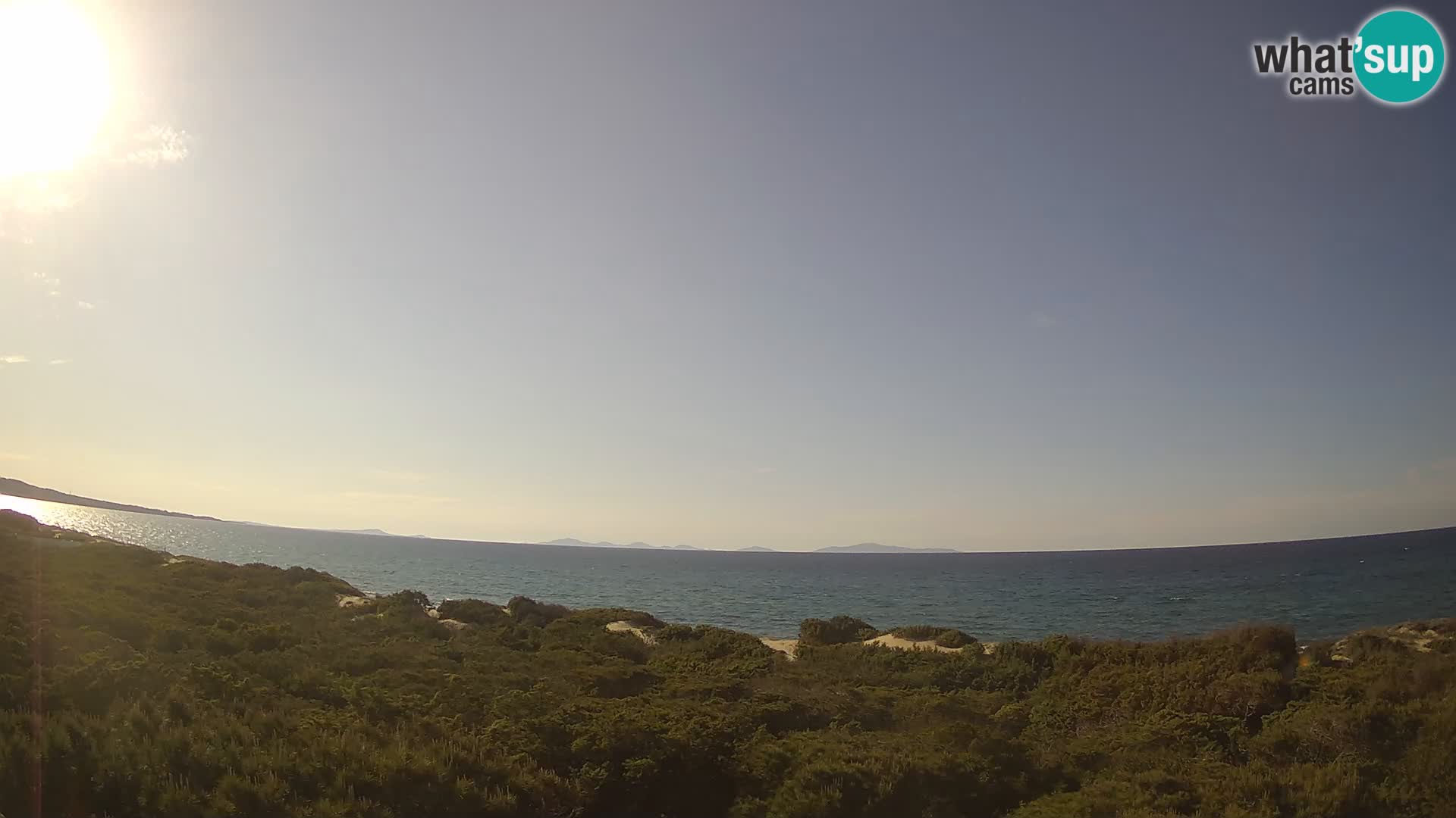 Villaplatamona, Panoramablick auf den Golf von Asinara, Platamona, Sorso, Sardinien – Live-Webcam