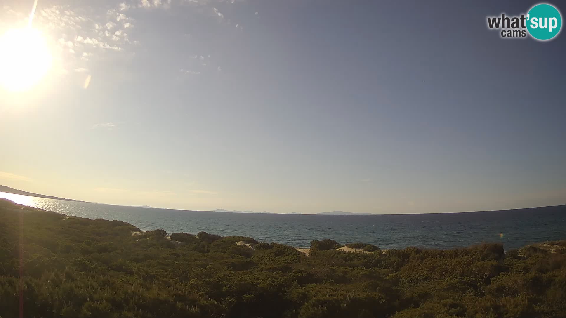 Villaplatamona, vista panoramica sul Golfo dell’Asinara, Platamona, Sorso, Sardegna – live webcam