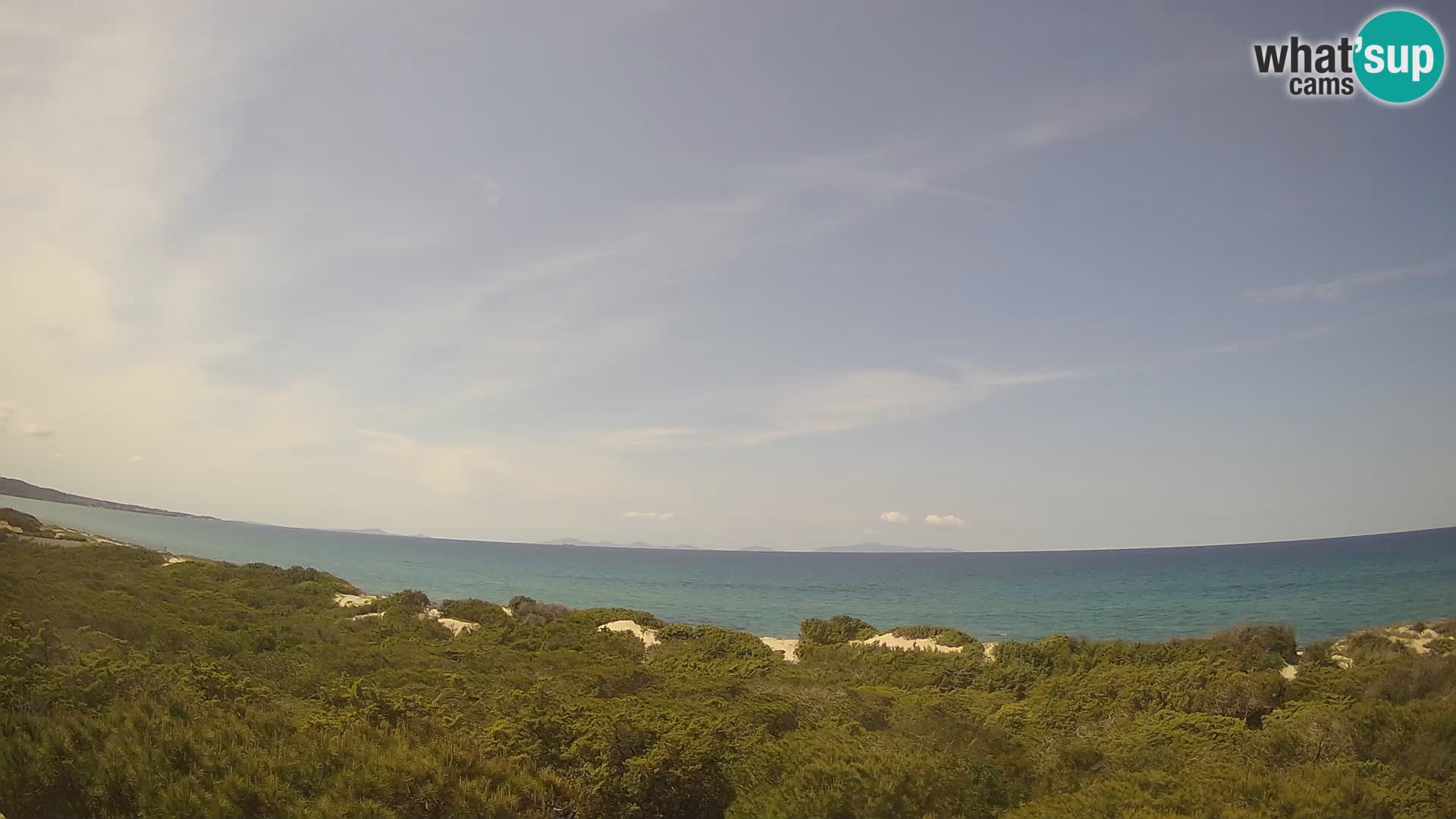 Villaplatamona, panoramic view of the Gulf of Asinara, Platamona, Sorso, Sardinia – live webcam