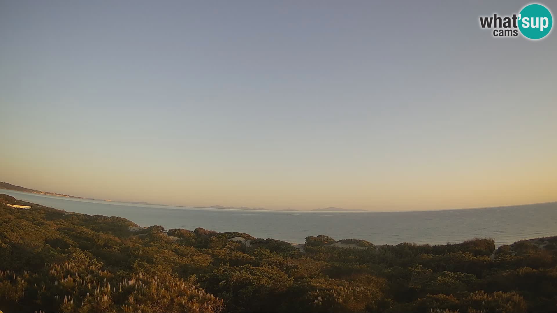Villaplatamona, vista panoramica sul Golfo dell’Asinara, Platamona, Sorso, Sardegna – live webcam