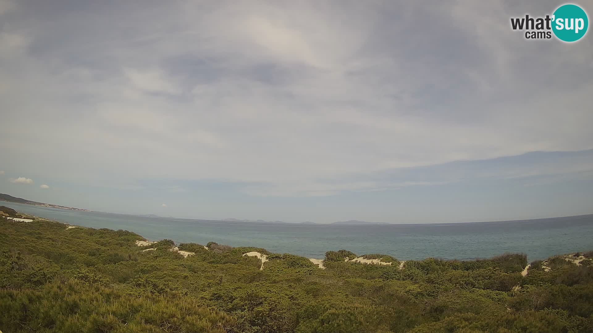 Villaplatamona, Panoramablick auf den Golf von Asinara, Platamona, Sorso, Sardinien – Live-Webcam
