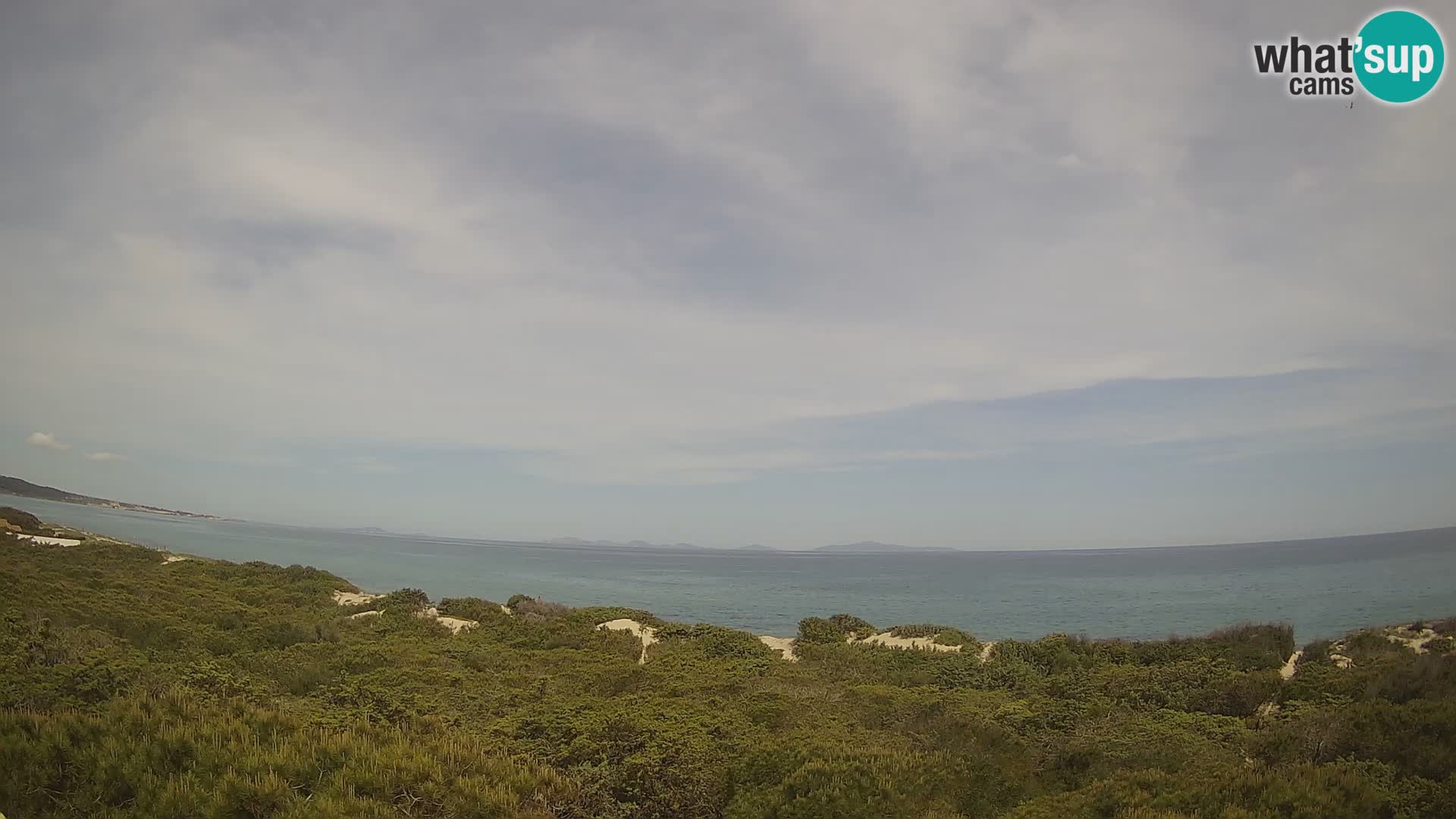 Villaplatamona, Panoramablick auf den Golf von Asinara, Platamona, Sorso, Sardinien – Live-Webcam