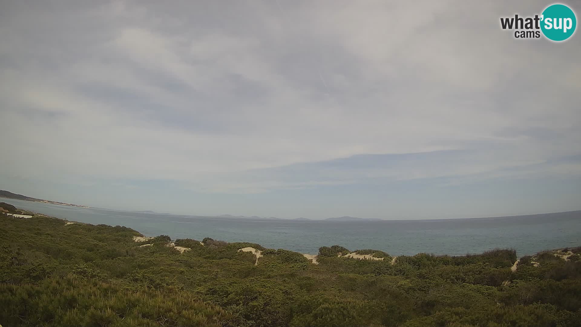 Villaplatamona, panoramski pogled na zaliv Asinara, Platamona, Sorso, Sardinija – spletna kamera v živo