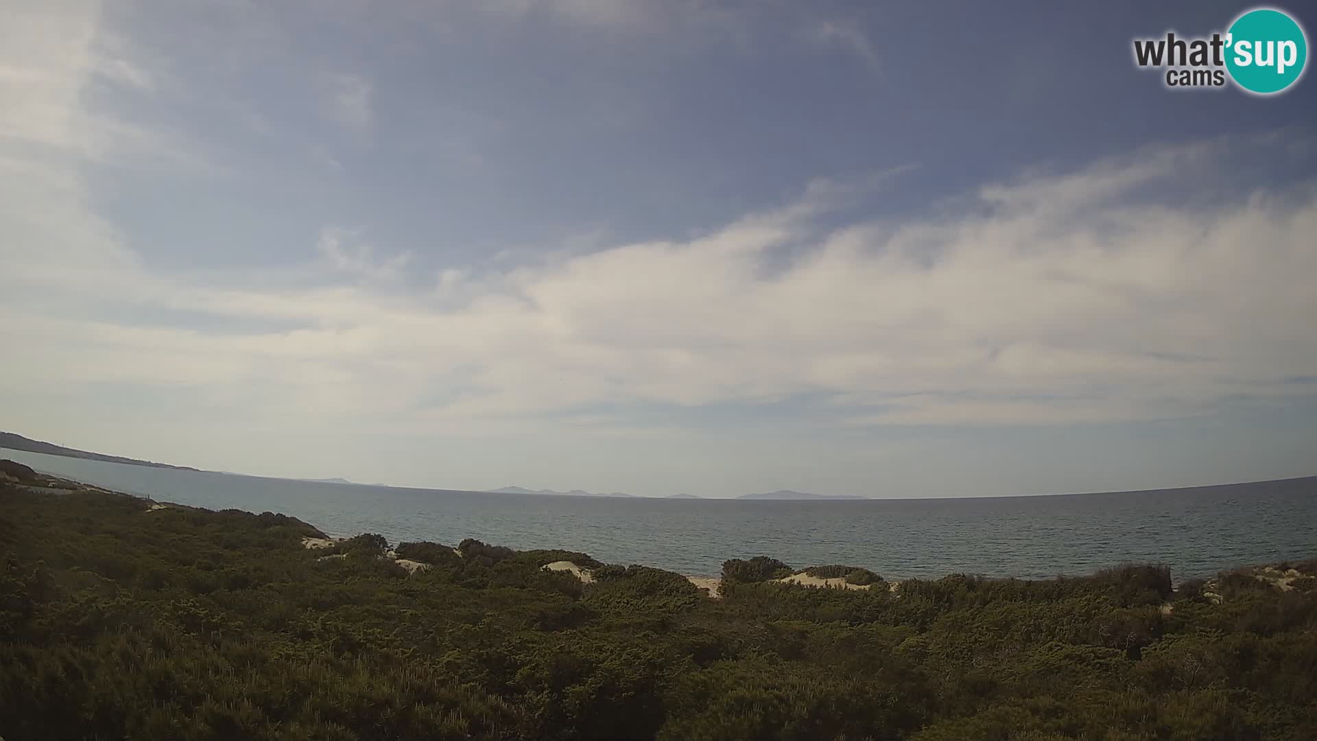 Villaplatamona, Panoramablick auf den Golf von Asinara, Platamona, Sorso, Sardinien – Live-Webcam