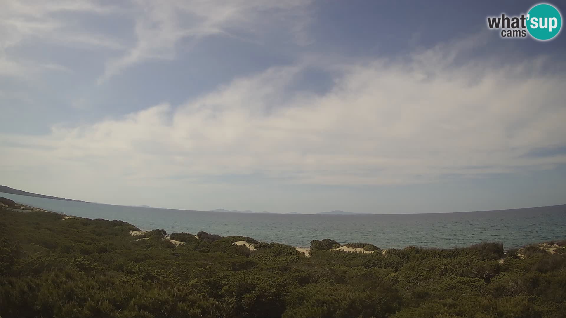 Villaplatamona, panoramski pogled na zaljev Asinara, Platamona, Sorso, Sardinija – web kamera uživo