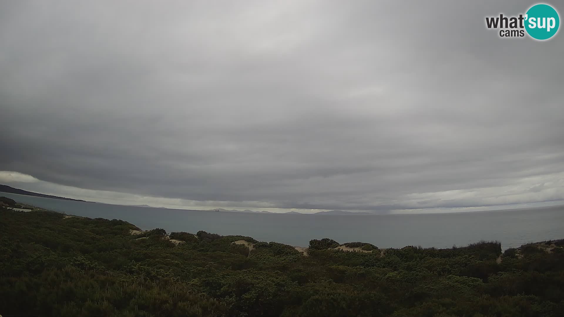 Villaplatamona, Panoramablick auf den Golf von Asinara, Platamona, Sorso, Sardinien – Live-Webcam