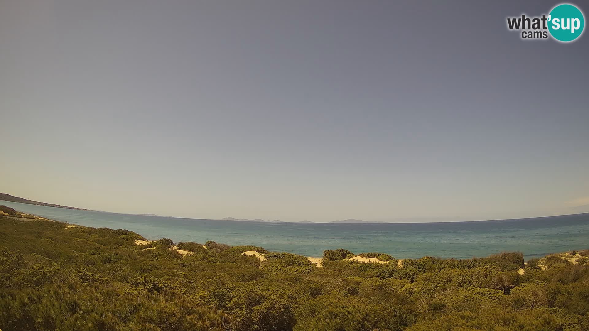 Villaplatamona, vue panoramique sur le golfe de l’Asinara, Platamona, Sorso, Sardaigne – webcam en direct