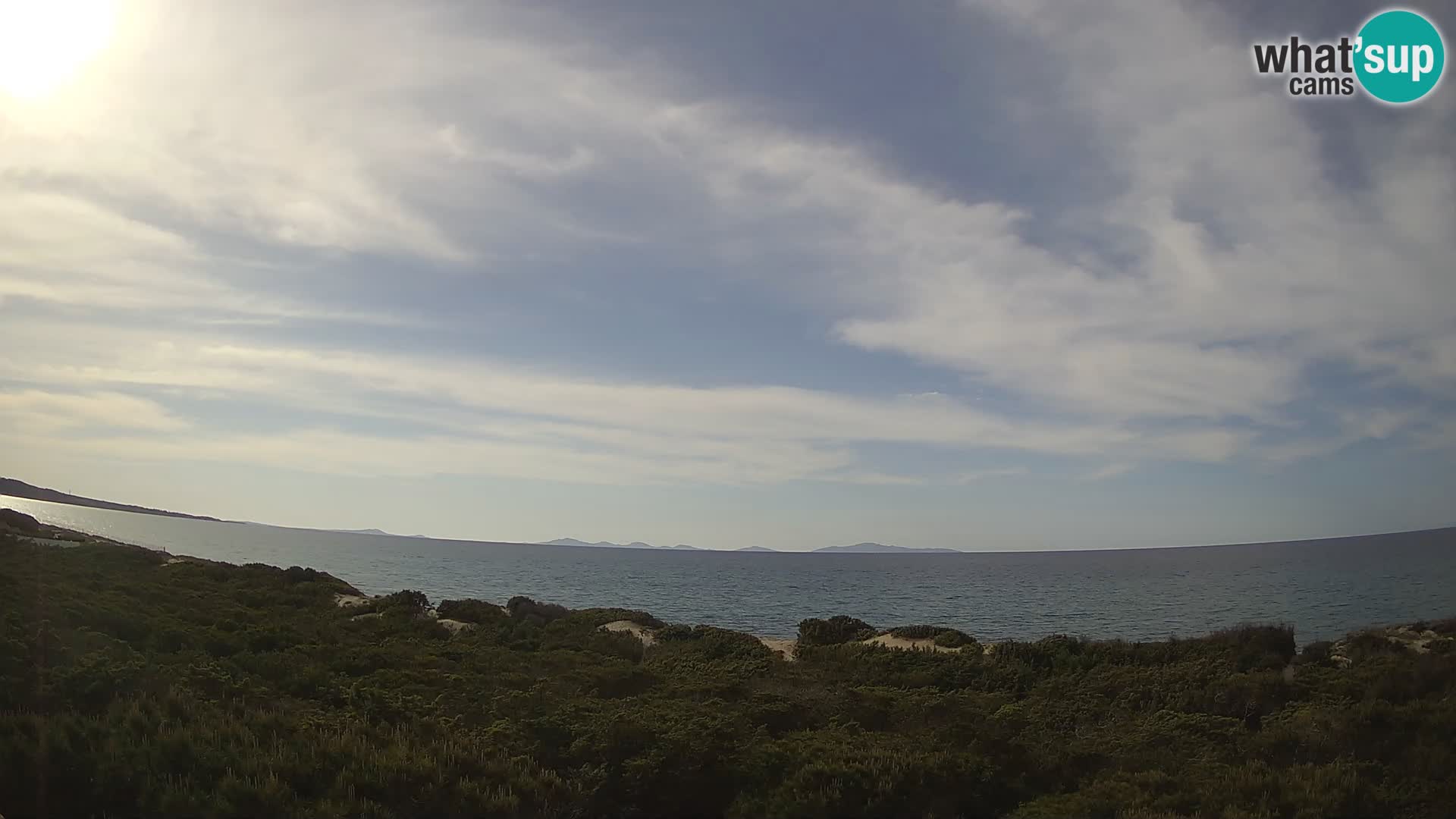 Villaplatamona, panoramski pogled na zaliv Asinara, Platamona, Sorso, Sardinija – spletna kamera v živo