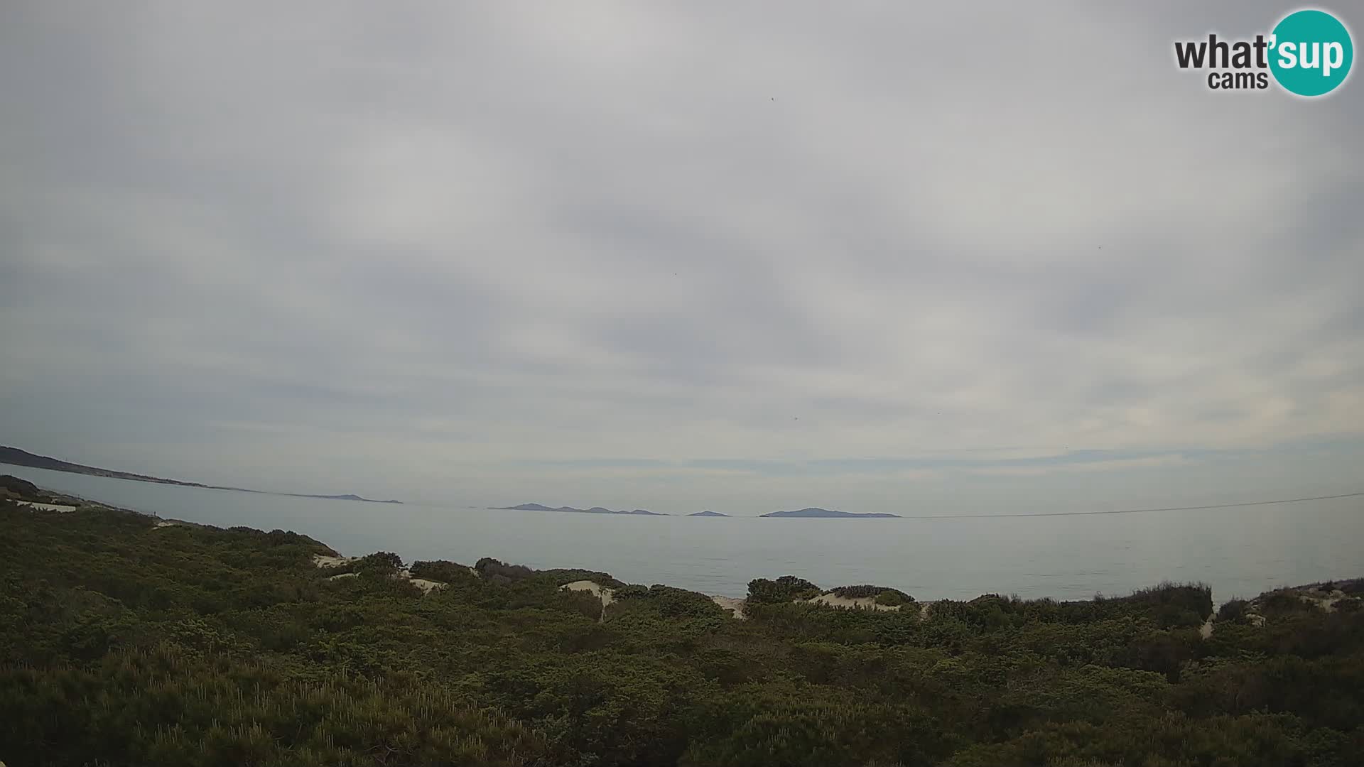 Villaplatamona, panoramski pogled na zaliv Asinara, Platamona, Sorso, Sardinija – spletna kamera v živo