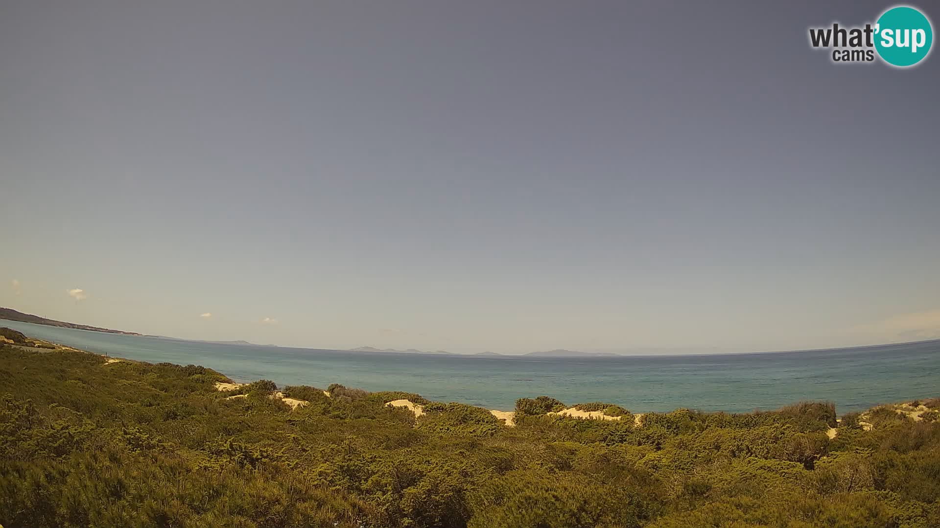 Villaplatamona, panoramski pogled na zaliv Asinara, Platamona, Sorso, Sardinija – spletna kamera v živo