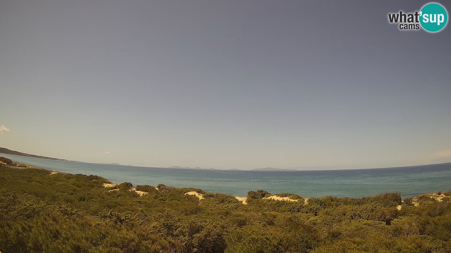 Villaplatamona, panoramski pogled na zaliv Asinara, Platamona, Sorso, Sardinija – spletna kamera v živo