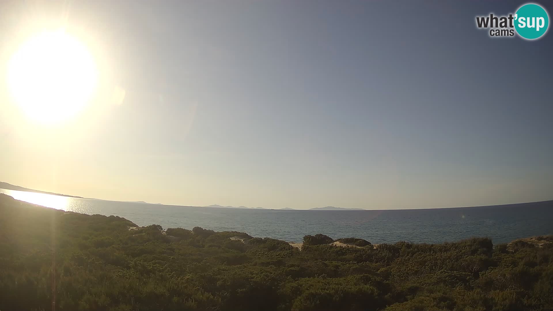 Villaplatamona, panoramski pogled na zaliv Asinara, Platamona, Sorso, Sardinija – spletna kamera v živo