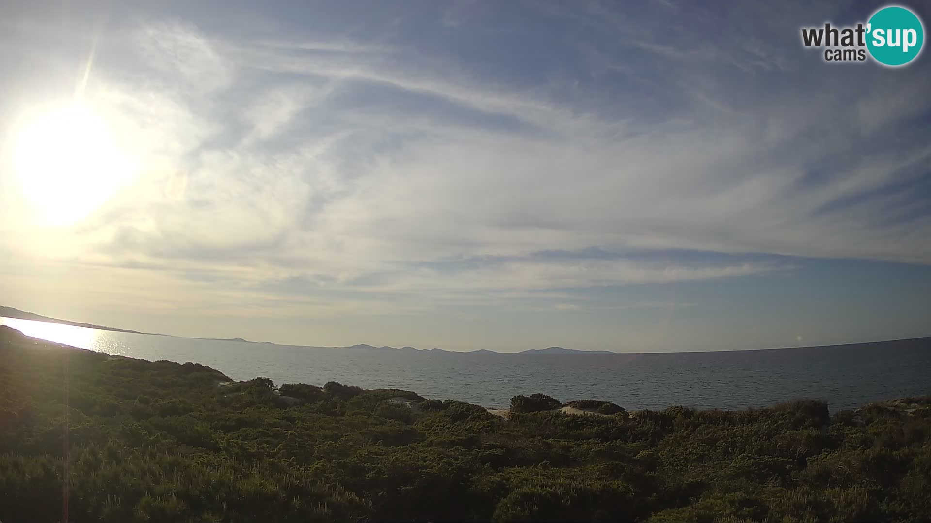 Villaplatamona, panoramski pogled na zaliv Asinara, Platamona, Sorso, Sardinija – spletna kamera v živo