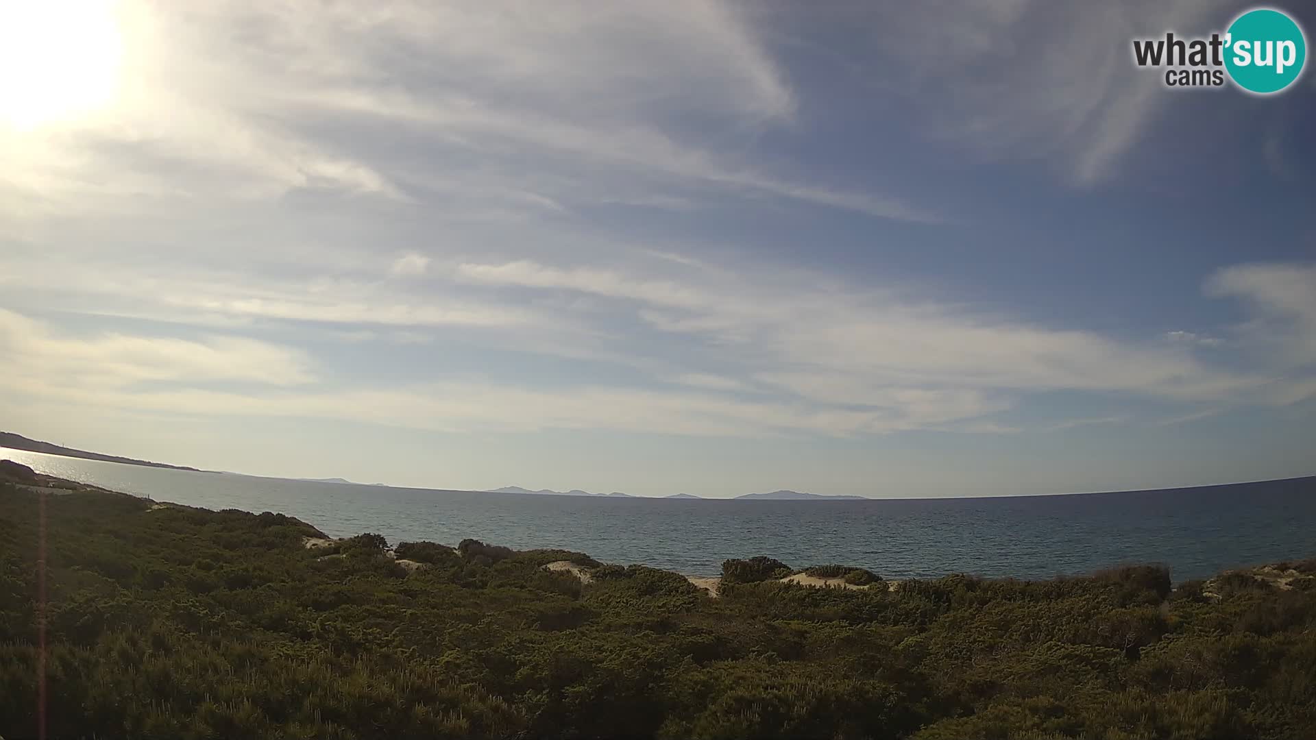 Villaplatamona, panoramic view of the Gulf of Asinara, Platamona, Sorso, Sardinia – live webcam