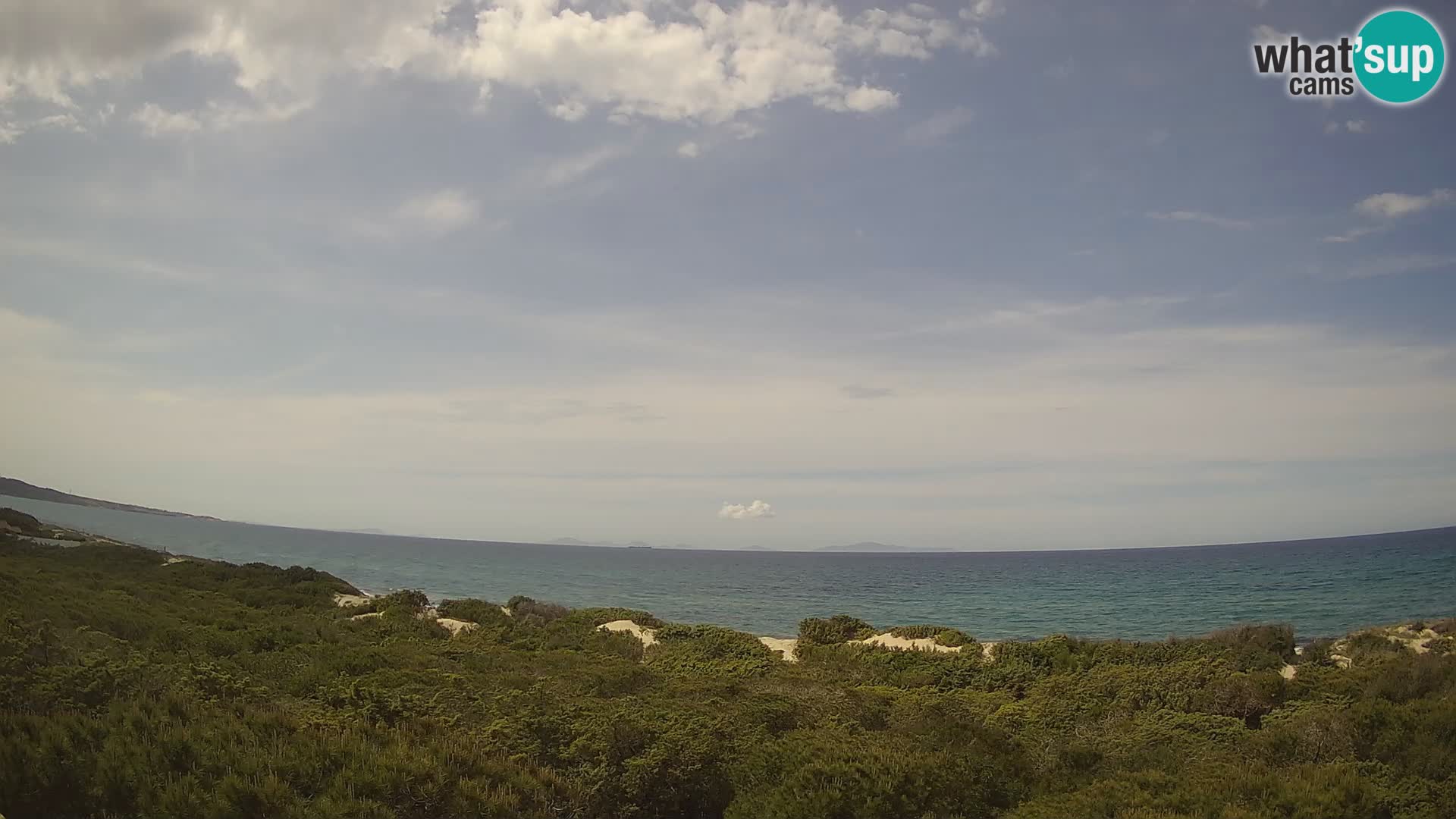 Villaplatamona, panoramic view of the Gulf of Asinara, Platamona, Sorso, Sardinia – live webcam