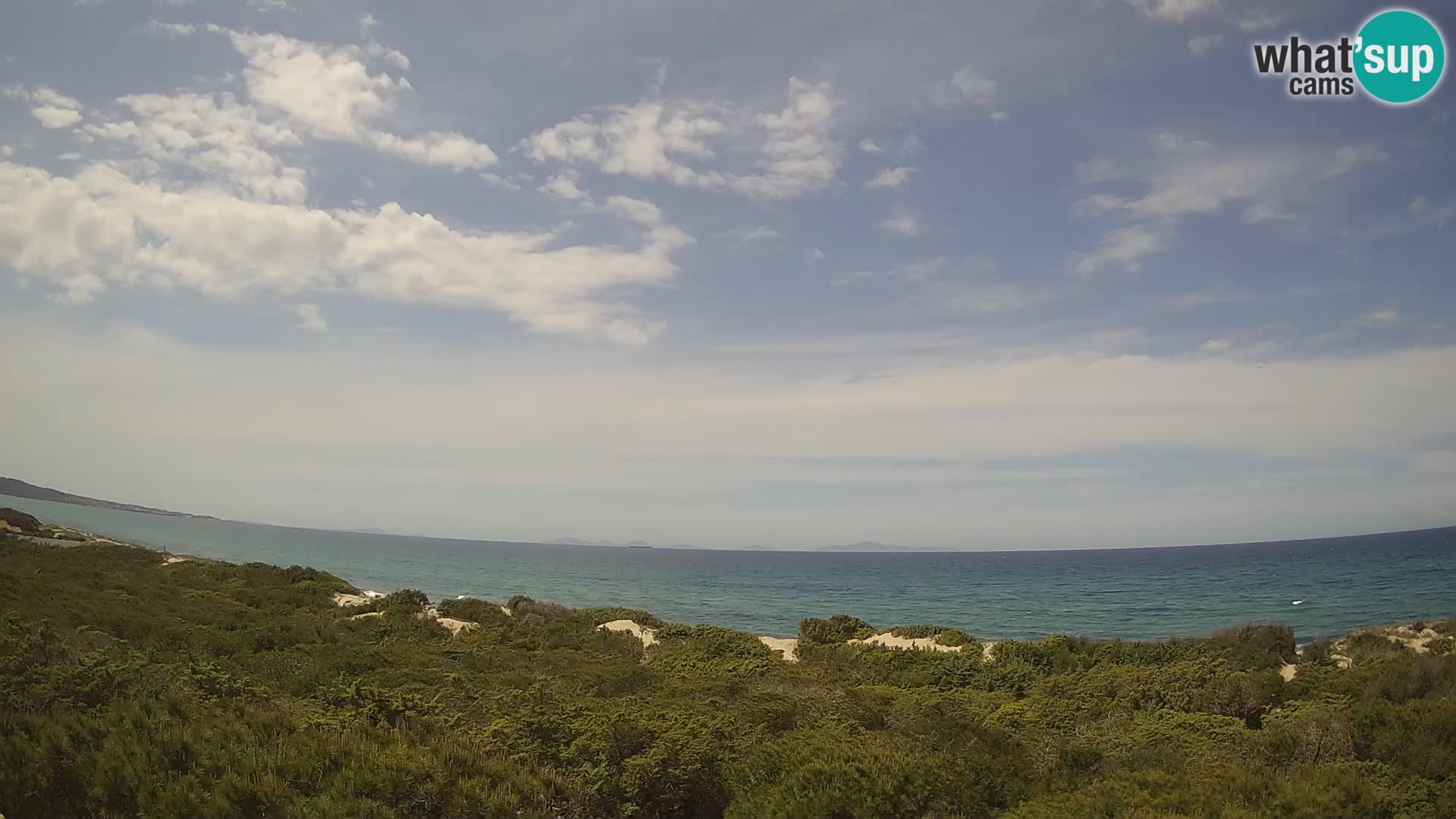 Villaplatamona, panoramic view of the Gulf of Asinara, Platamona, Sorso, Sardinia – live webcam
