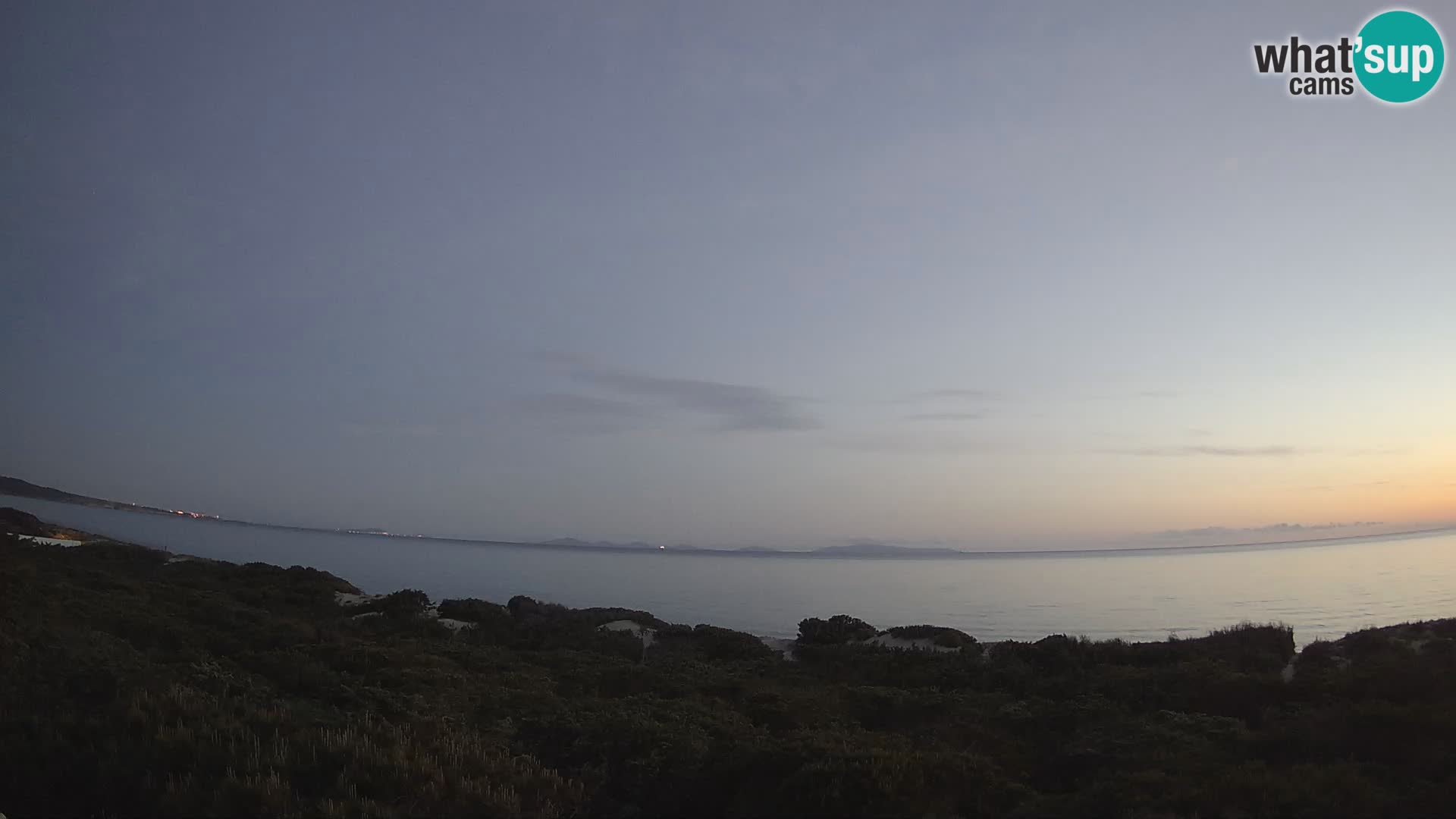Villaplatamona, panoramski pogled na zaljev Asinara, Platamona, Sorso, Sardinija – web kamera uživo