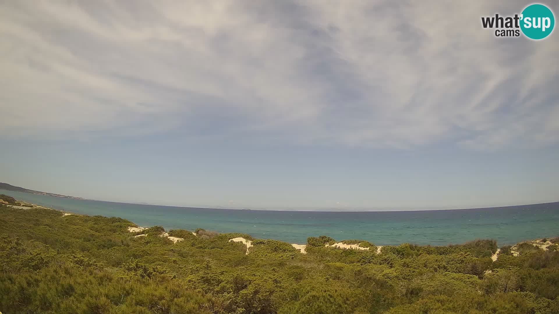 Villaplatamona, panoramic view of the Gulf of Asinara, Platamona, Sorso, Sardinia – live webcam